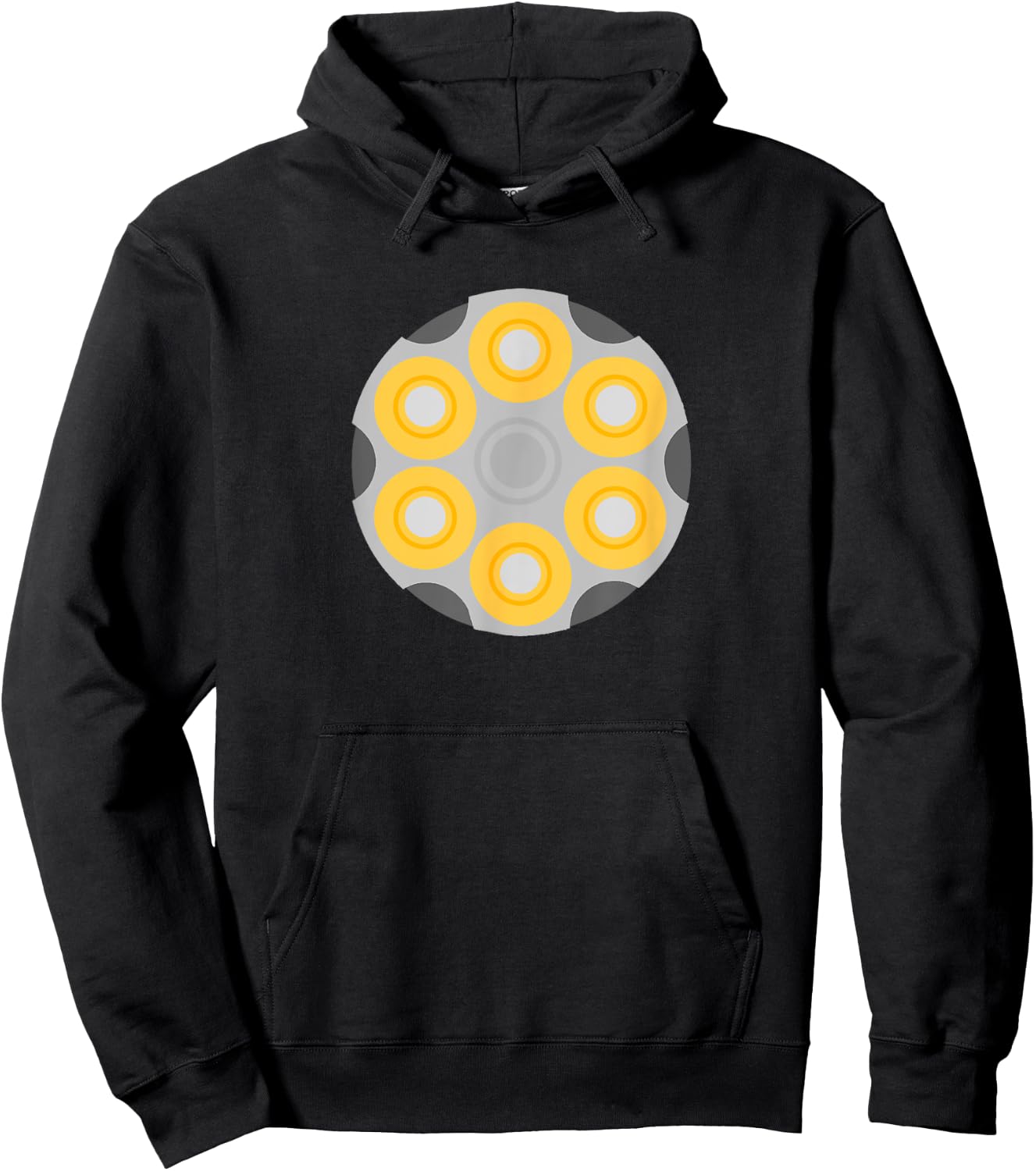 Revolver Cartridge Shells - Gun Hoodie - Hoodie | Black