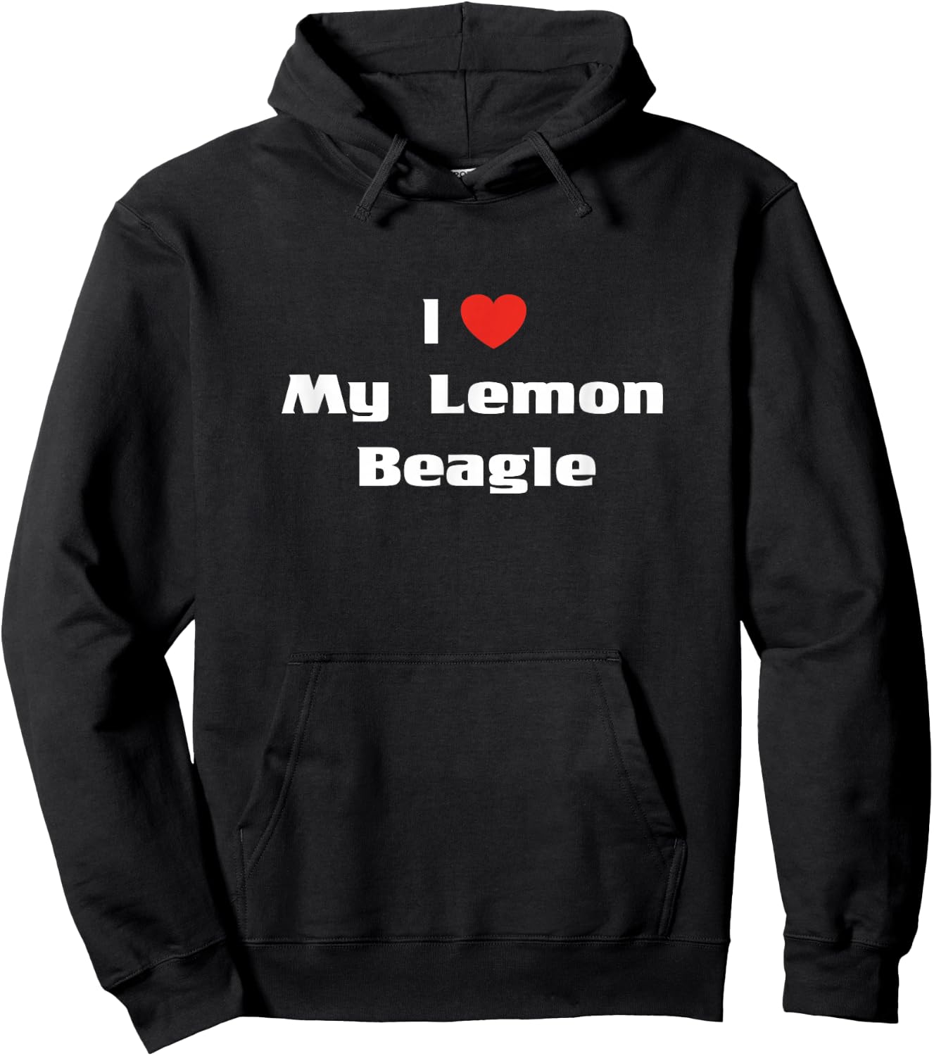 I Love My Lemon Beagle Shirt Dog Lovers Women Girls Kids Hoodie - Hoodie | Black
