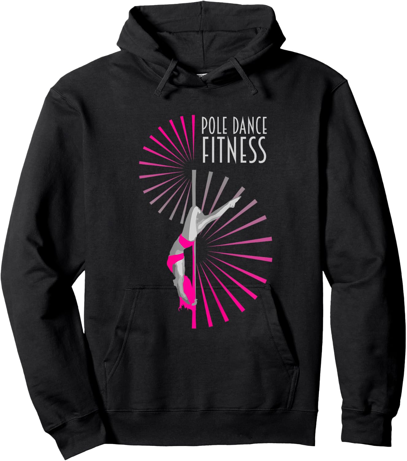 Pole Fitness Dance Graphic Cute Lady Dancer Gift Hoodie - Hoodie | Black