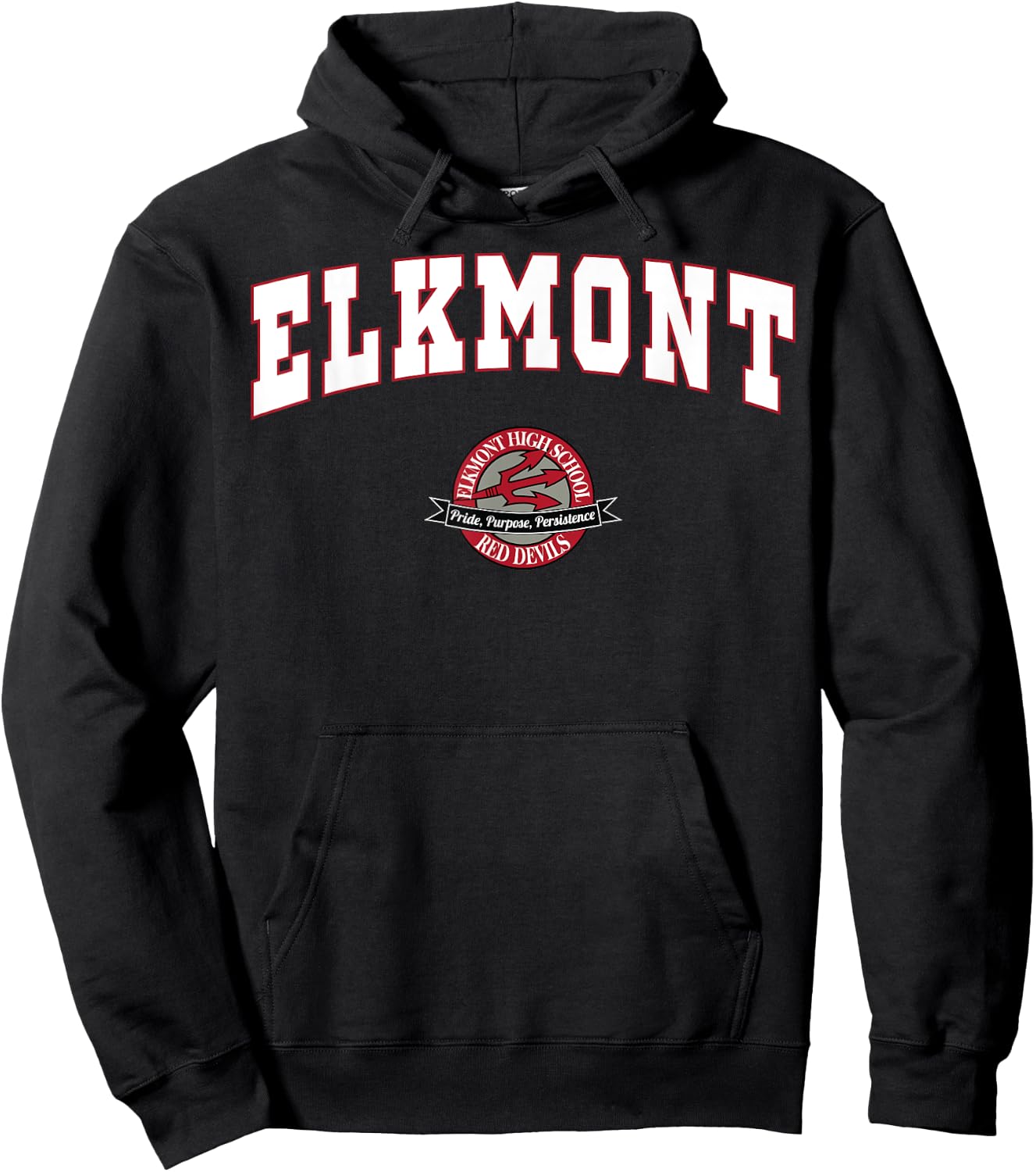 Elkmont High School Red Devils C2 Hoodie - Hoodie | Black