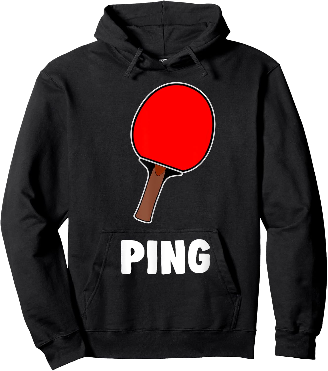 Couple Matching Halloween Costume Ping Table Tennis Hoodie - Hoodie | Black