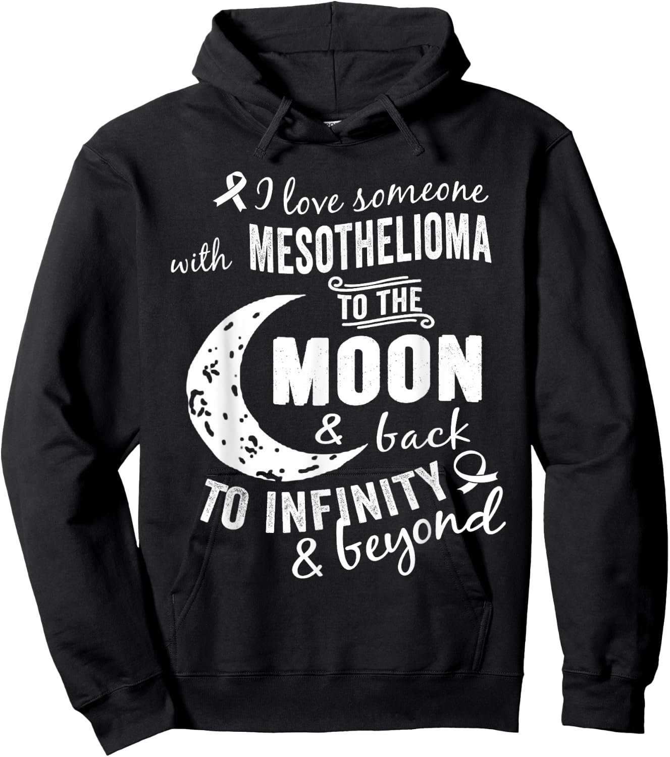 Mesothelioma Awareness Shirt /Men Hoodie - Hoodie | Black