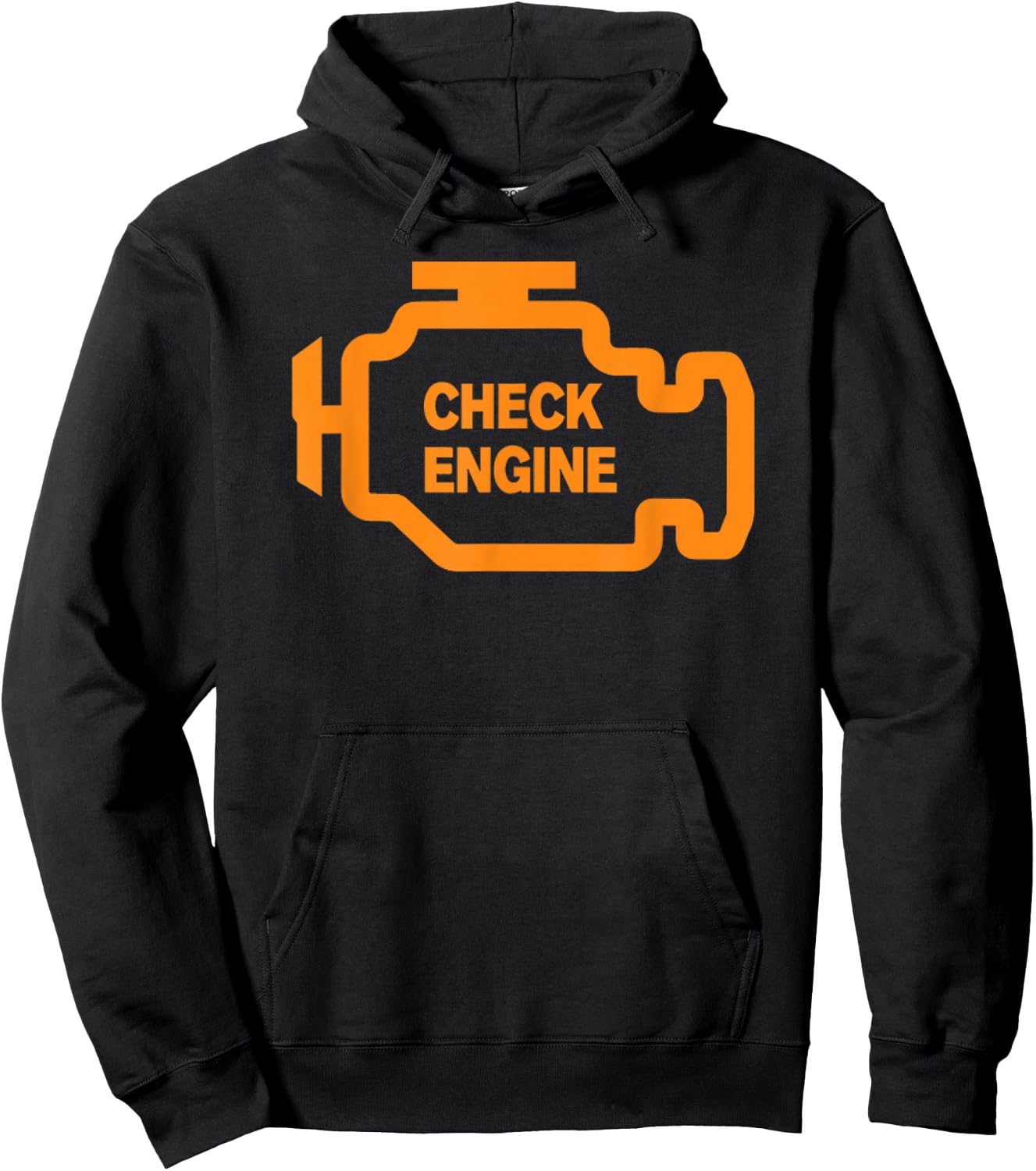 Check Engine Light T shirt Hoodie - Hoodie | Black