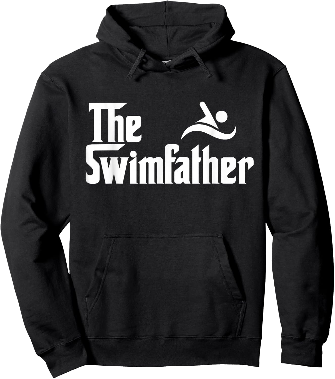 The Swim Father Funny Swimming Swimmer Gift Hoodie - Hoodie | Black