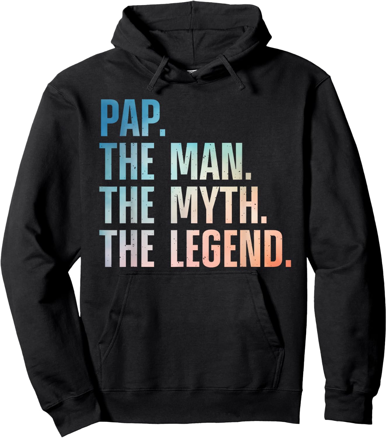 Funny Pap Design For Grandpa Grandfather From Grandkids Pap Hoodie - Hoodie | Black