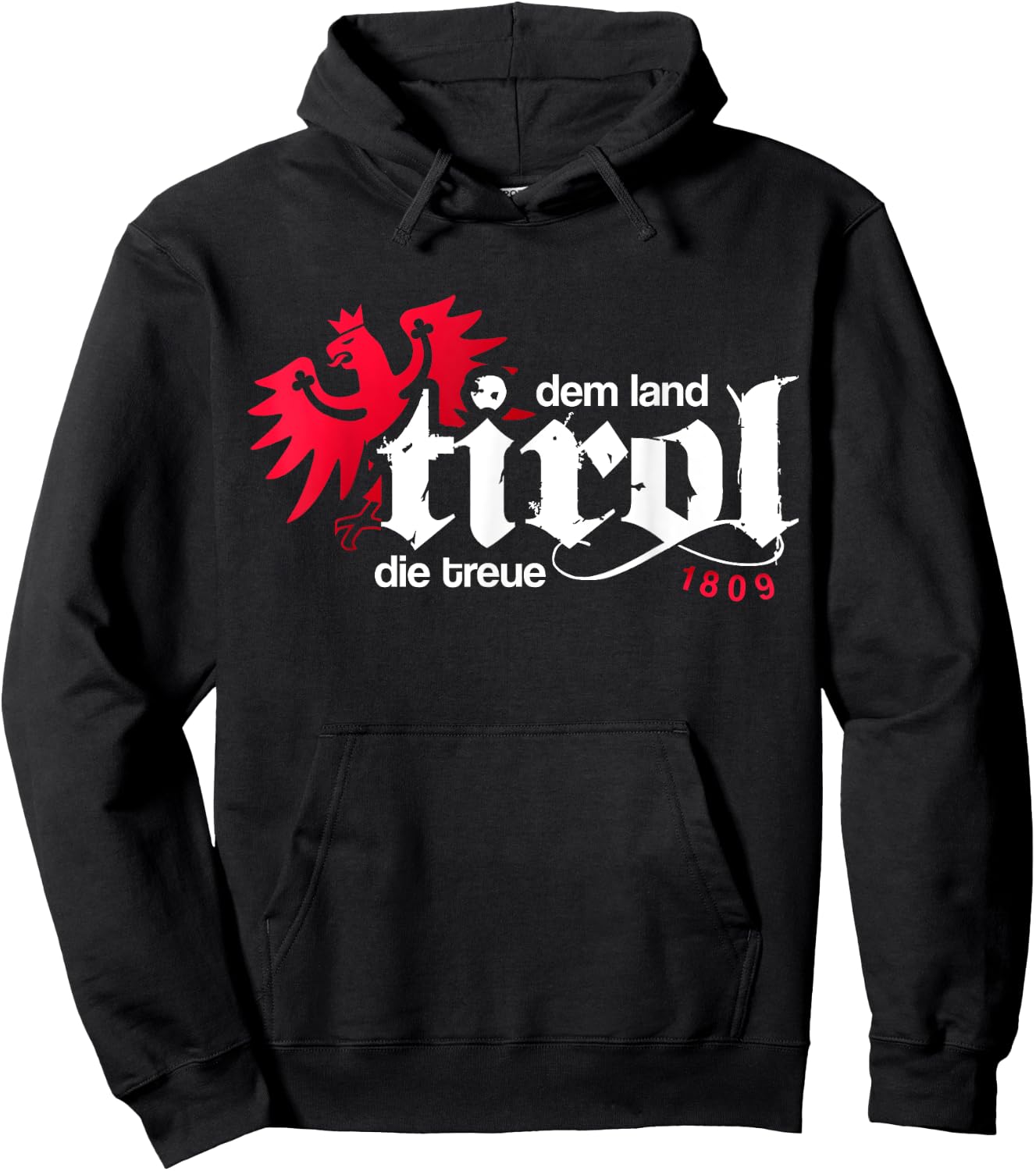 Dem Land Tirol die Treue Eagle Men Women Kids Tyrol Hoodie - Hoodie | Black