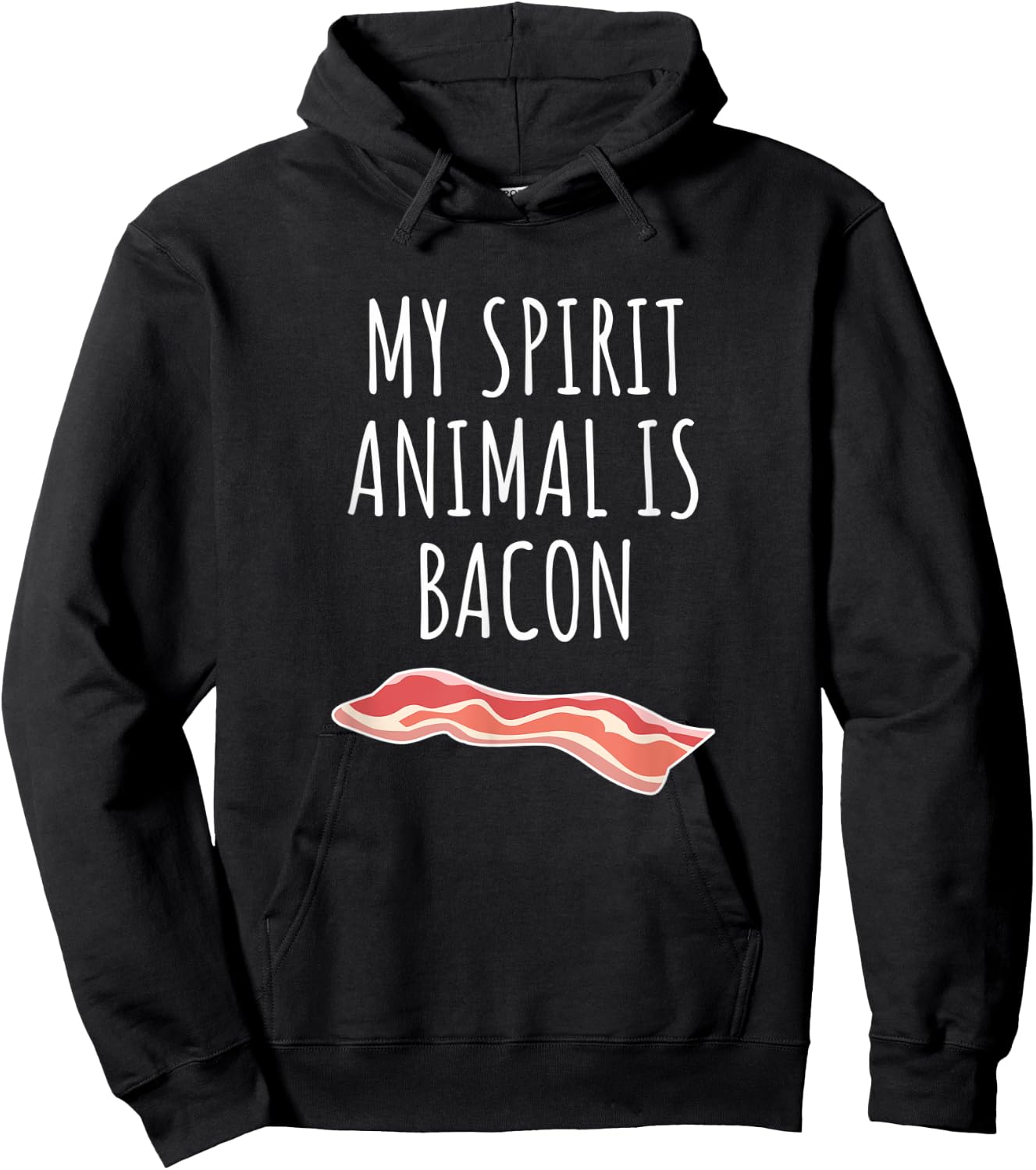 My Spirit Animal Is Bacon Hoodie - Hoodie | Black