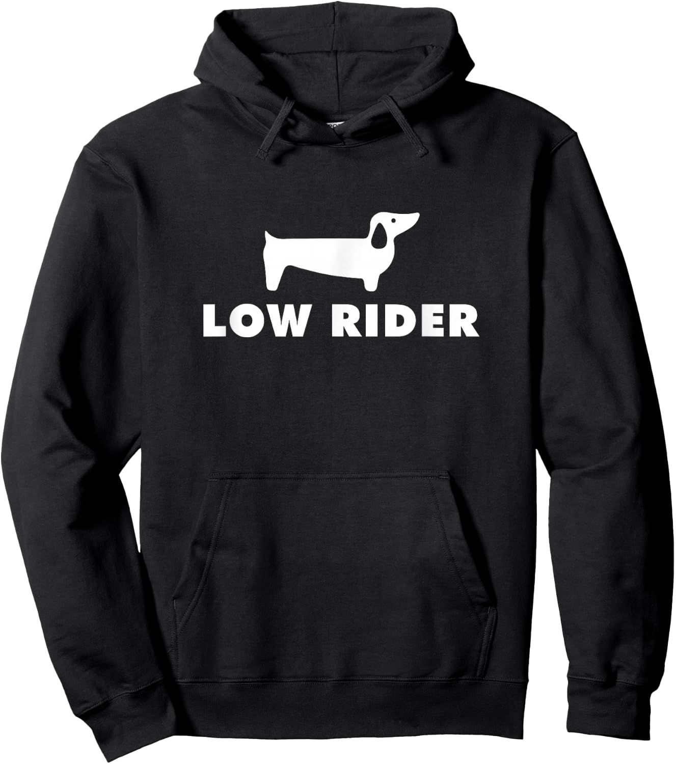 Low Rider Funny Dachshund Dog Hoodie - Hoodie | Black