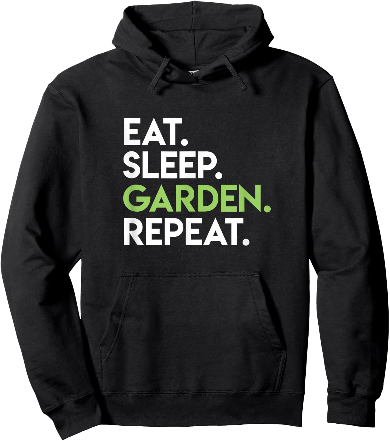 Eat Sleep Garden Repeat - Cute Gardening Shirt for Gardeners Hoodie - Hoodie | Black