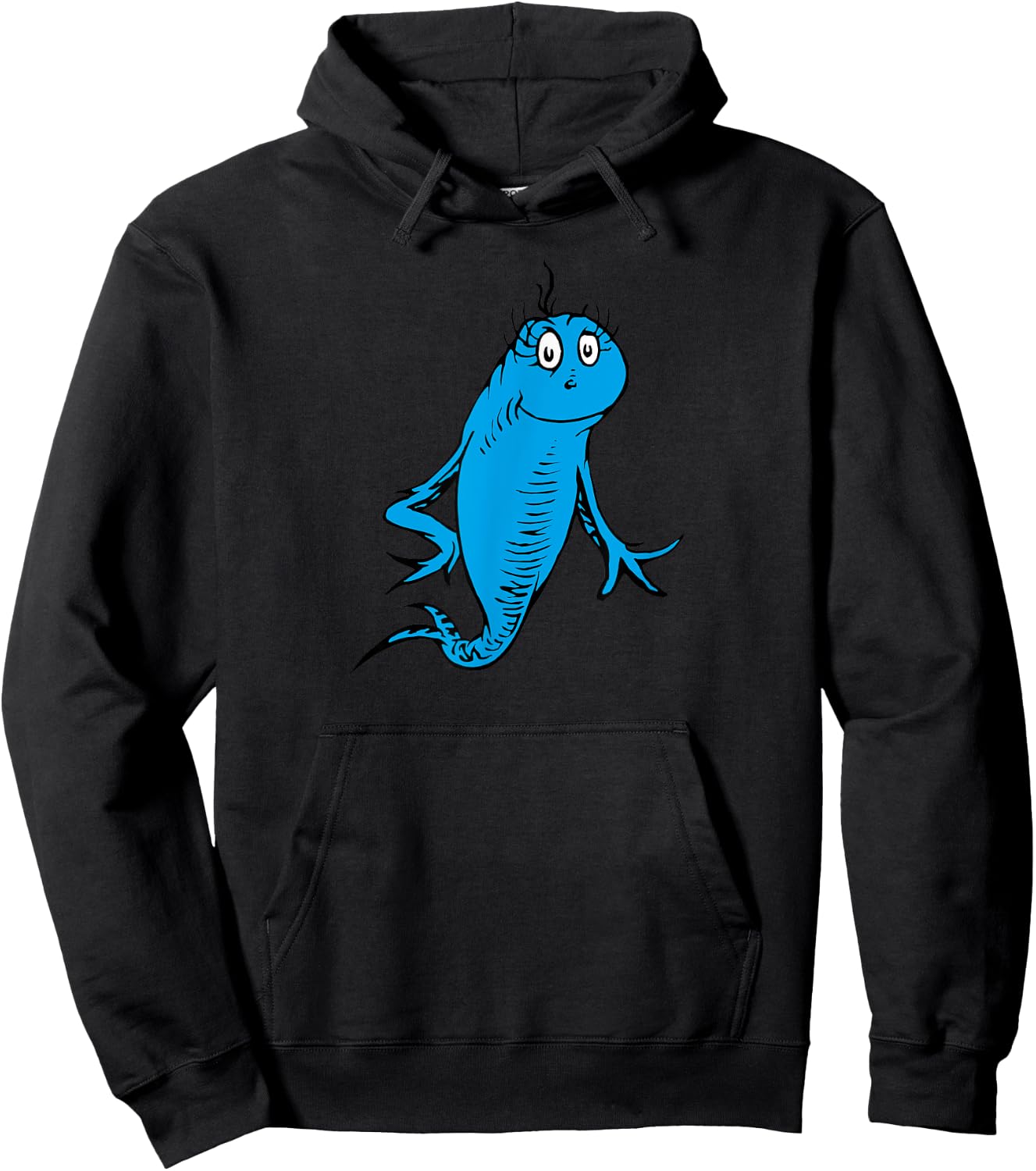 Dr. Seuss Blue Fish Hoodie - Hoodie | Black