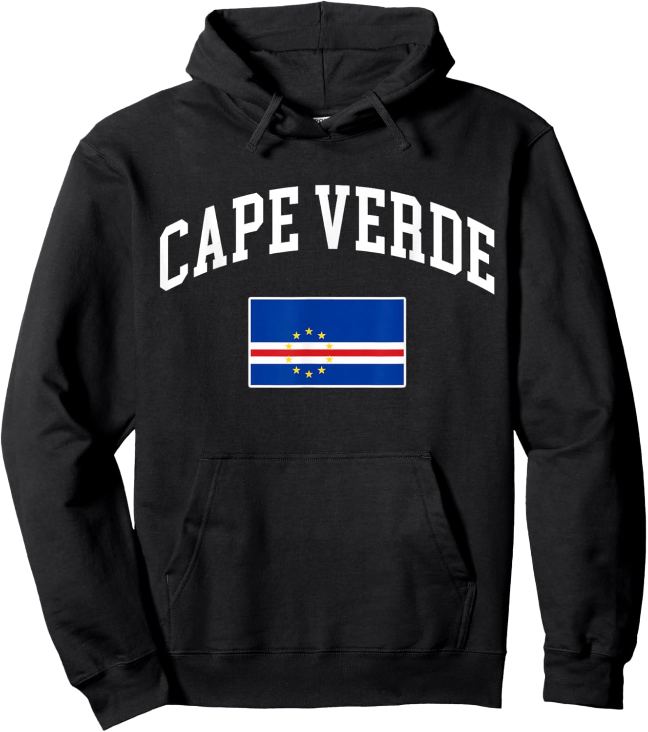 Cape Verde Flag Cape Verdean Retro Vintage Classic Graphic Hoodie - Hoodie | Black