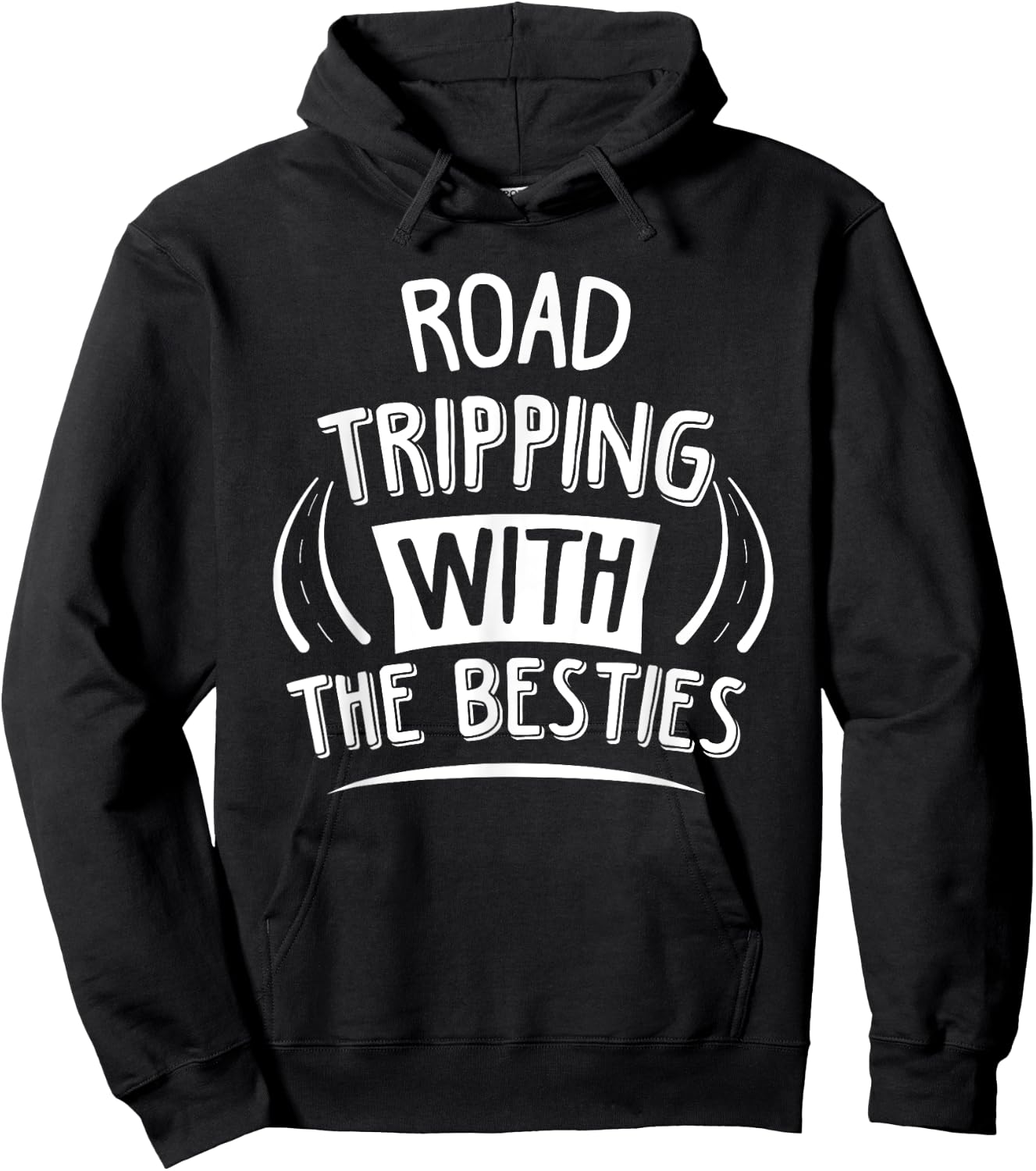 Funny Road Trip Road Tripping With The Besties Hoodie - Hoodie | Black