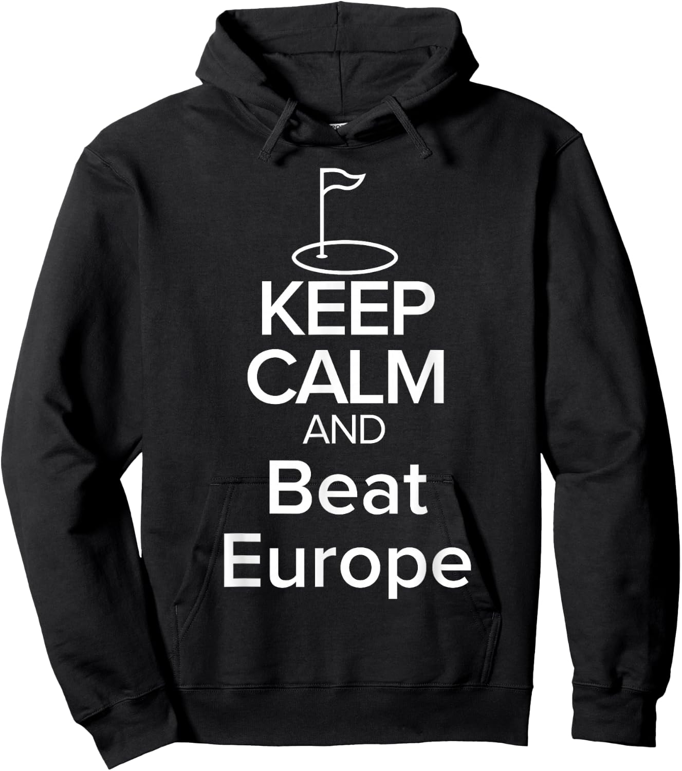 BEAT EUROPE GOLF CUP Funny Keep Calm Hoodie - Hoodie | Black