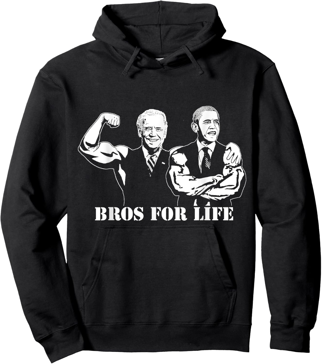 Obama and Biden Funny Fitness Shirt Hoodie - Hoodie | Black