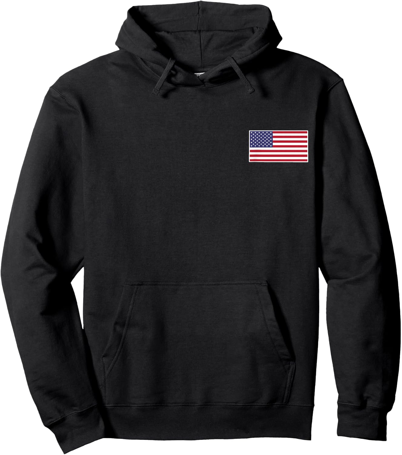 US American Flag Cool Patriotic USA Flags Men Women Hoodie - Hoodie | Black