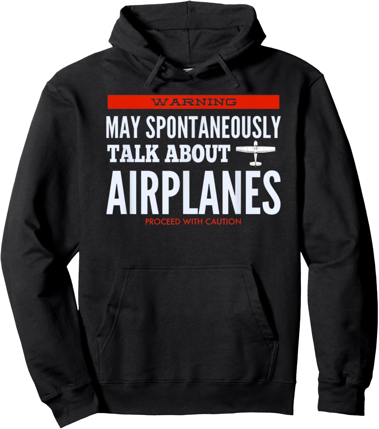 May Spontaneously Talk About Airplanes Hoodie - Hoodie | Black