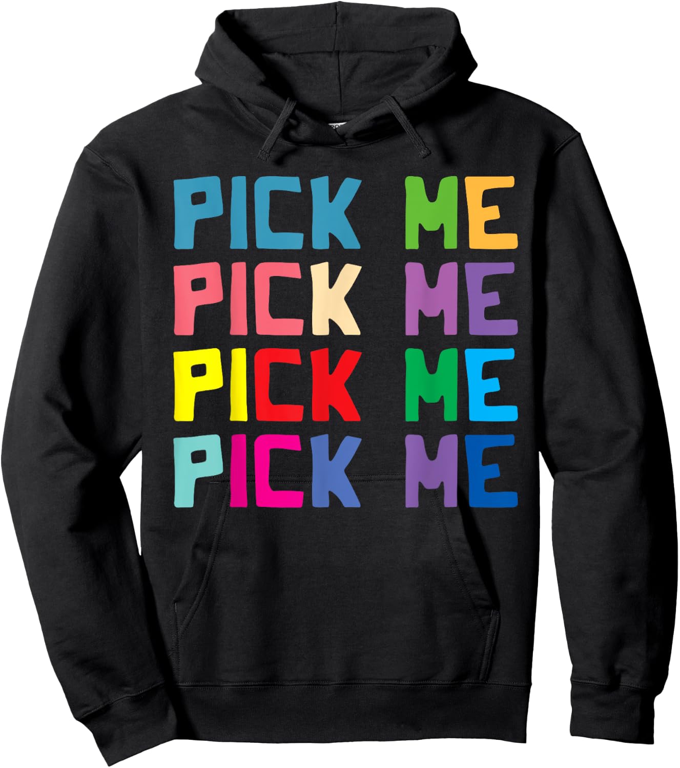 Come on down game show Pick Me Colorful Hoodie - Hoodie | Black