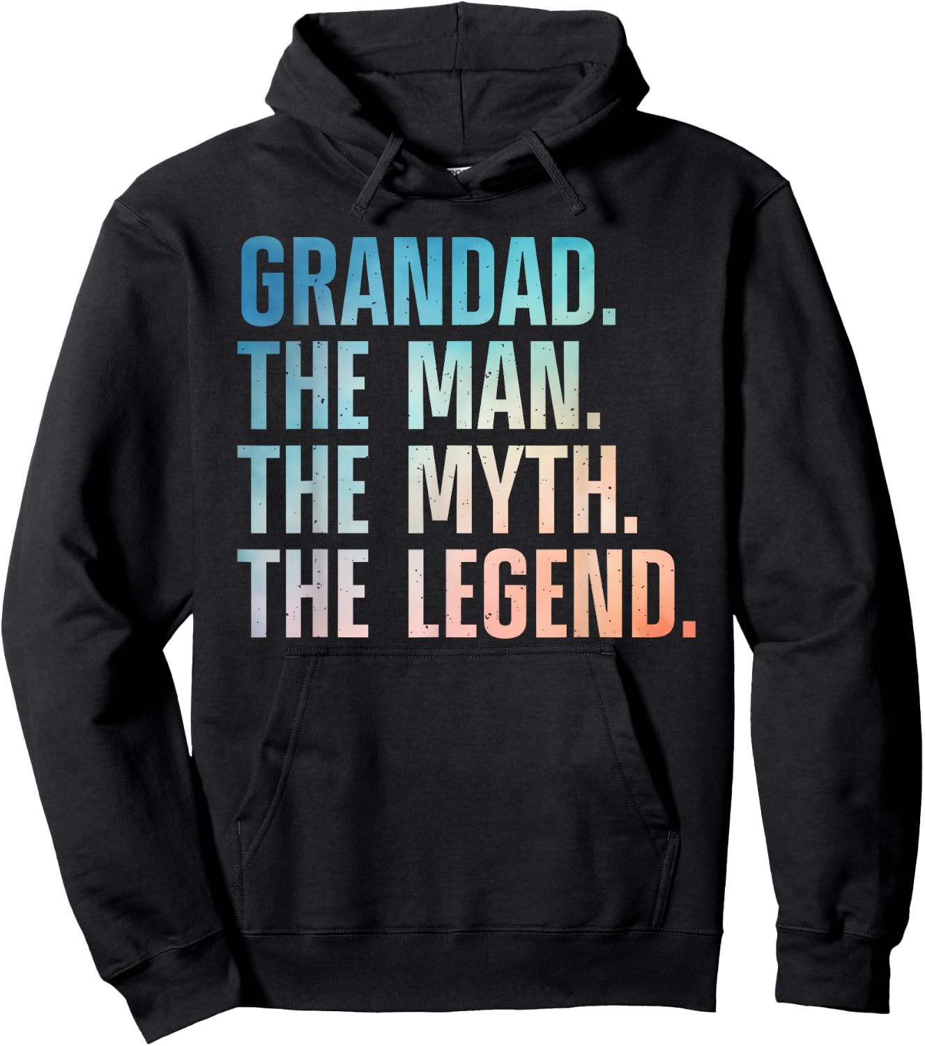 Grandad Art For Grandpa Grandfather From Grandkids Grandad Hoodie - Hoodie | Black