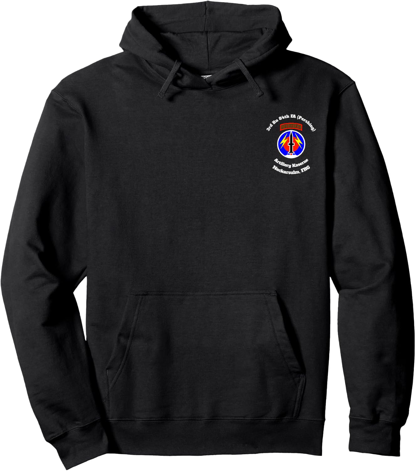 3rd Bn 84th FA Artillery Kaserne w56th FA small front design Hoodie - Hoodie | Black