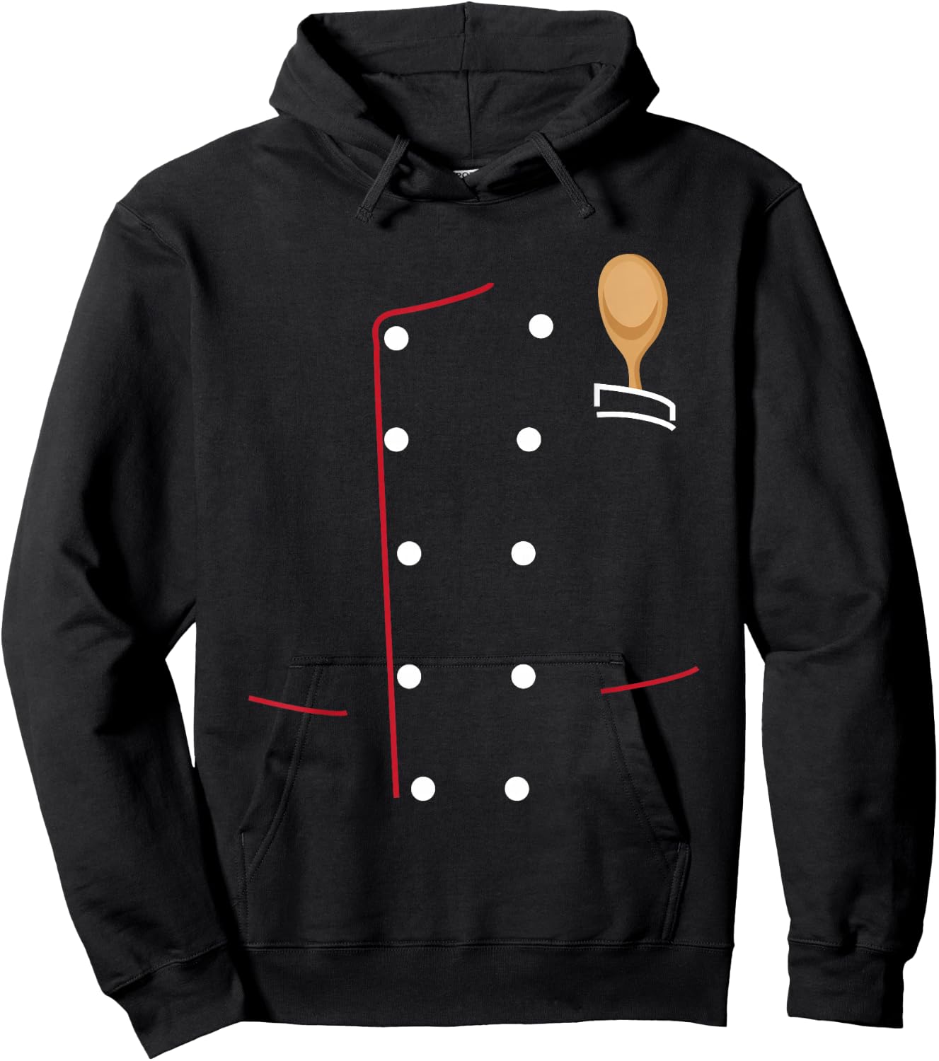 Chef Coat -Chef Uniform Jacket Shirt-Culinary Gift Hoodie - Hoodie | Black
