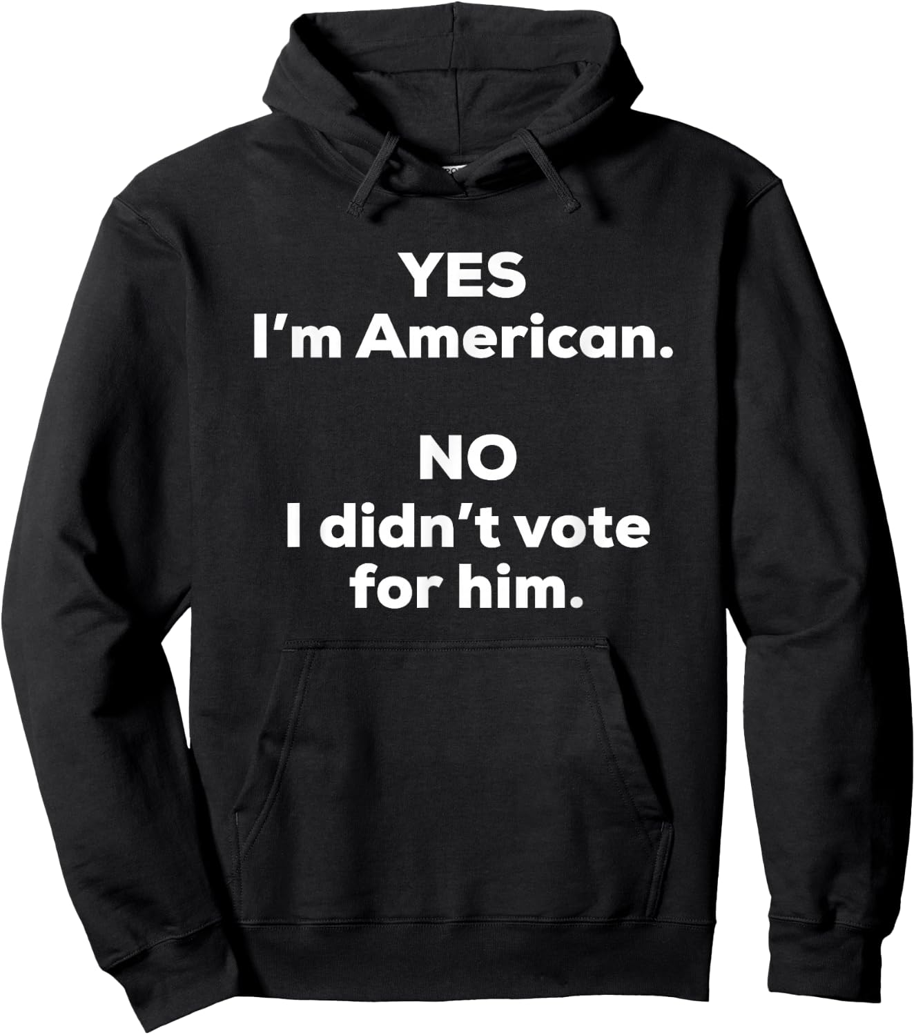 Funny Anti Trump No I Didn't Vote Hoodie - Hoodie | Black