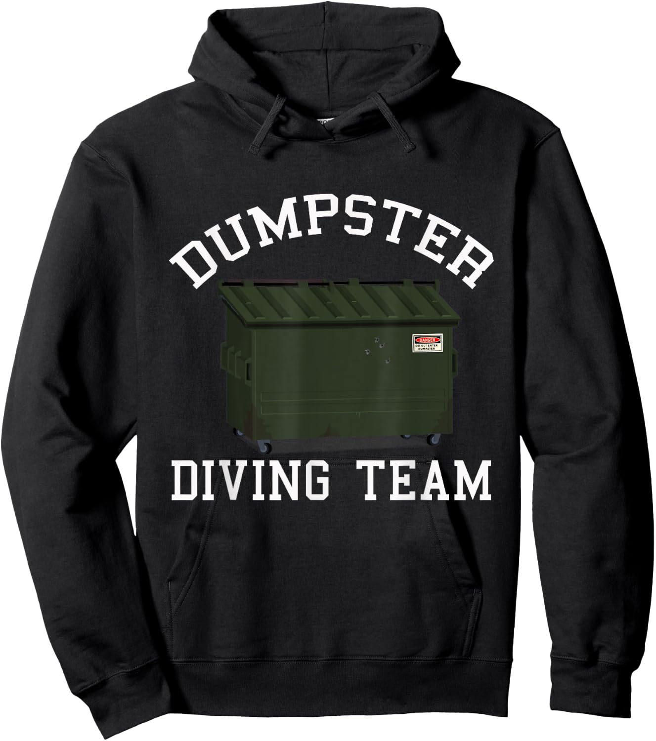 Dumpster Diving Team Treasure Hunting Matching Diver Hoodie - Hoodie | Black