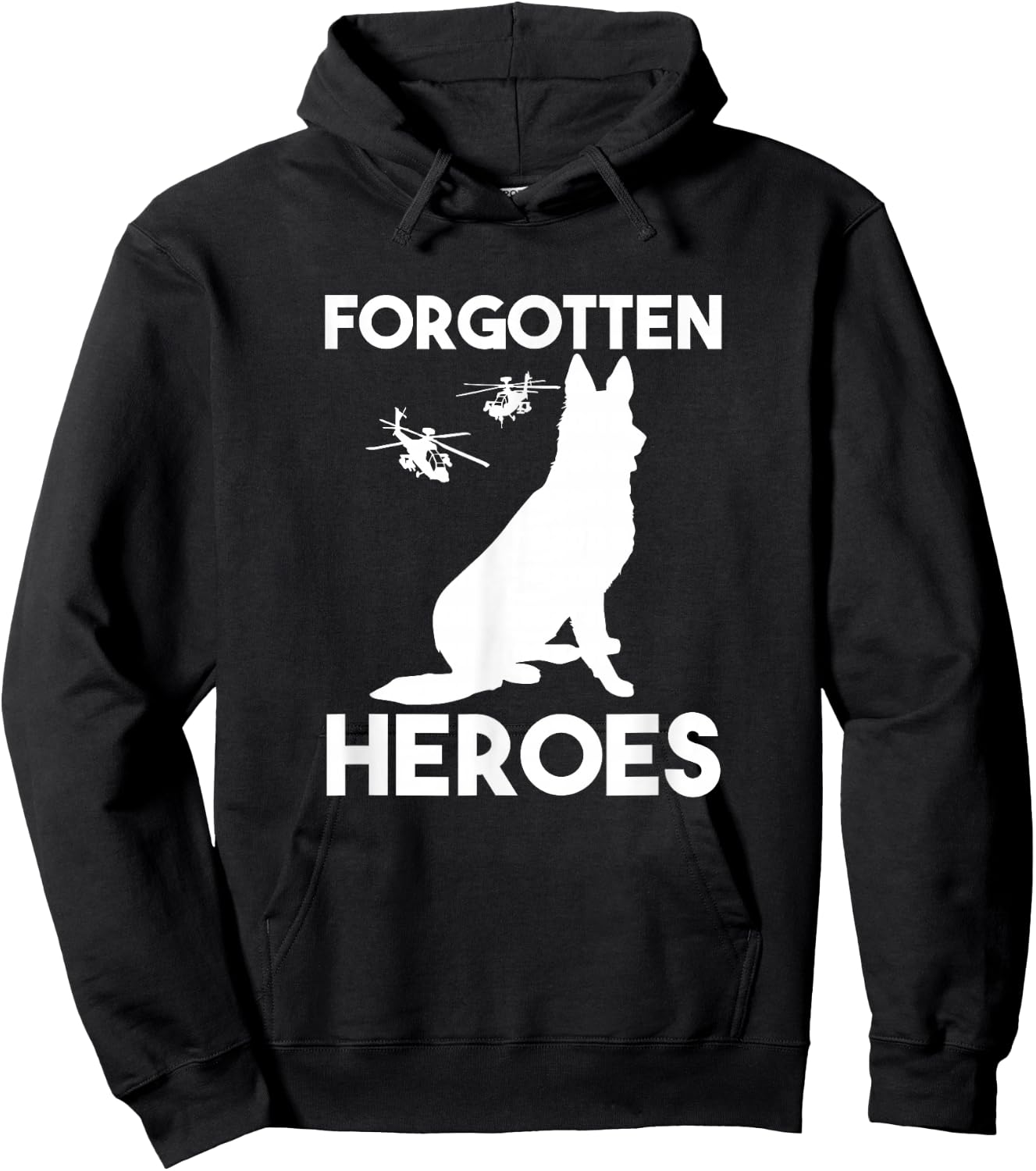 Veteran heroes American Dogs of wars forgotten heroes Hoodie - Hoodie | Black