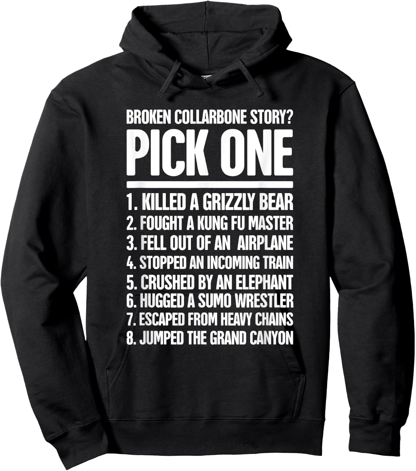 Funny Gift A Fractured Broken Collarbone Hoodie - Hoodie | Black