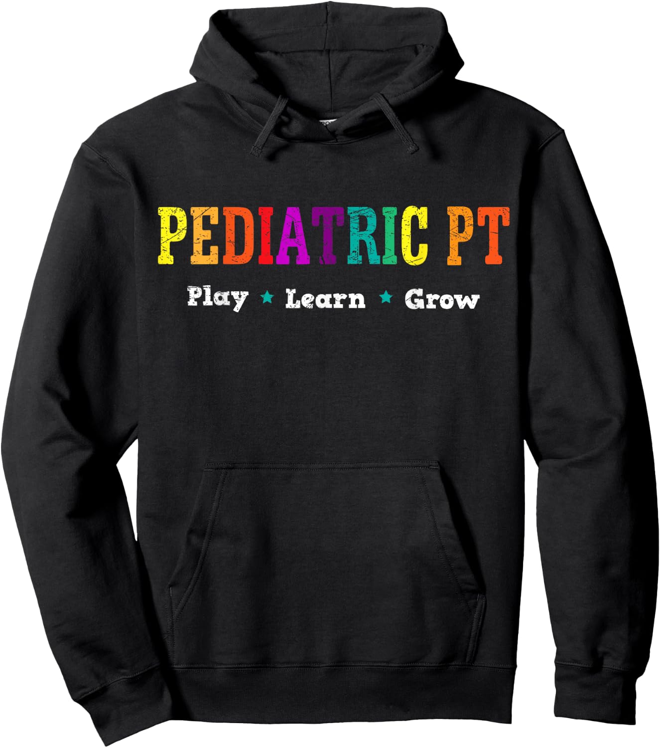 Pediatric Rainbow PT Physical Therapy Hoodie - Hoodie | Black