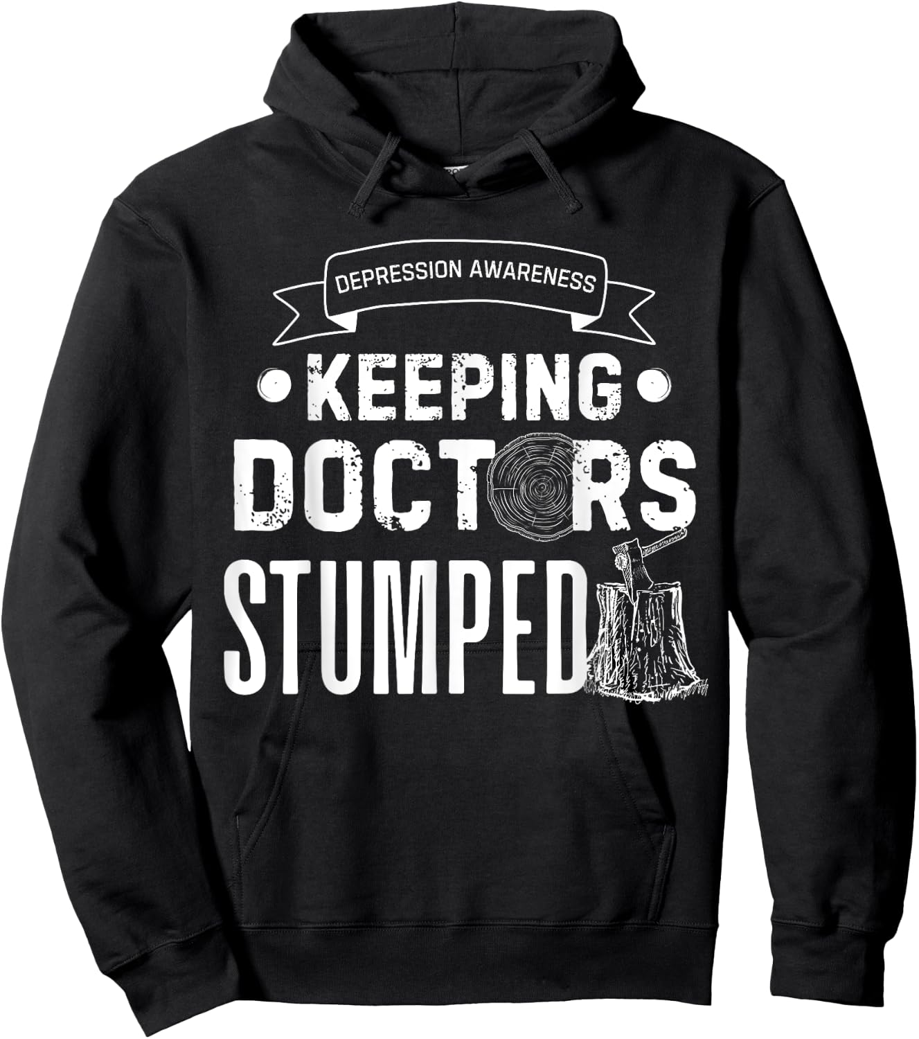 Keeping Doctors Stumped Depression Hoodie - Hoodie | Black