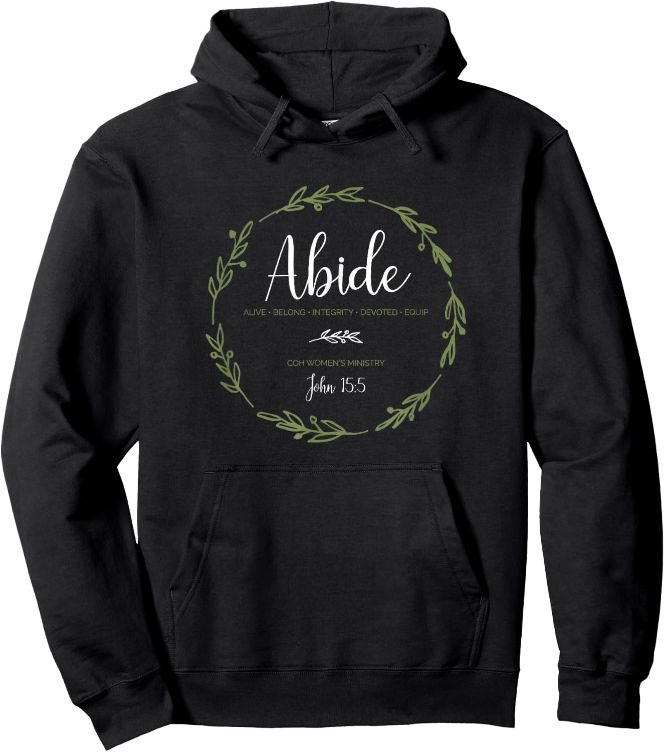 Church of the Highlands Abide Women's Ministry Hoodie - Hoodie | Black
