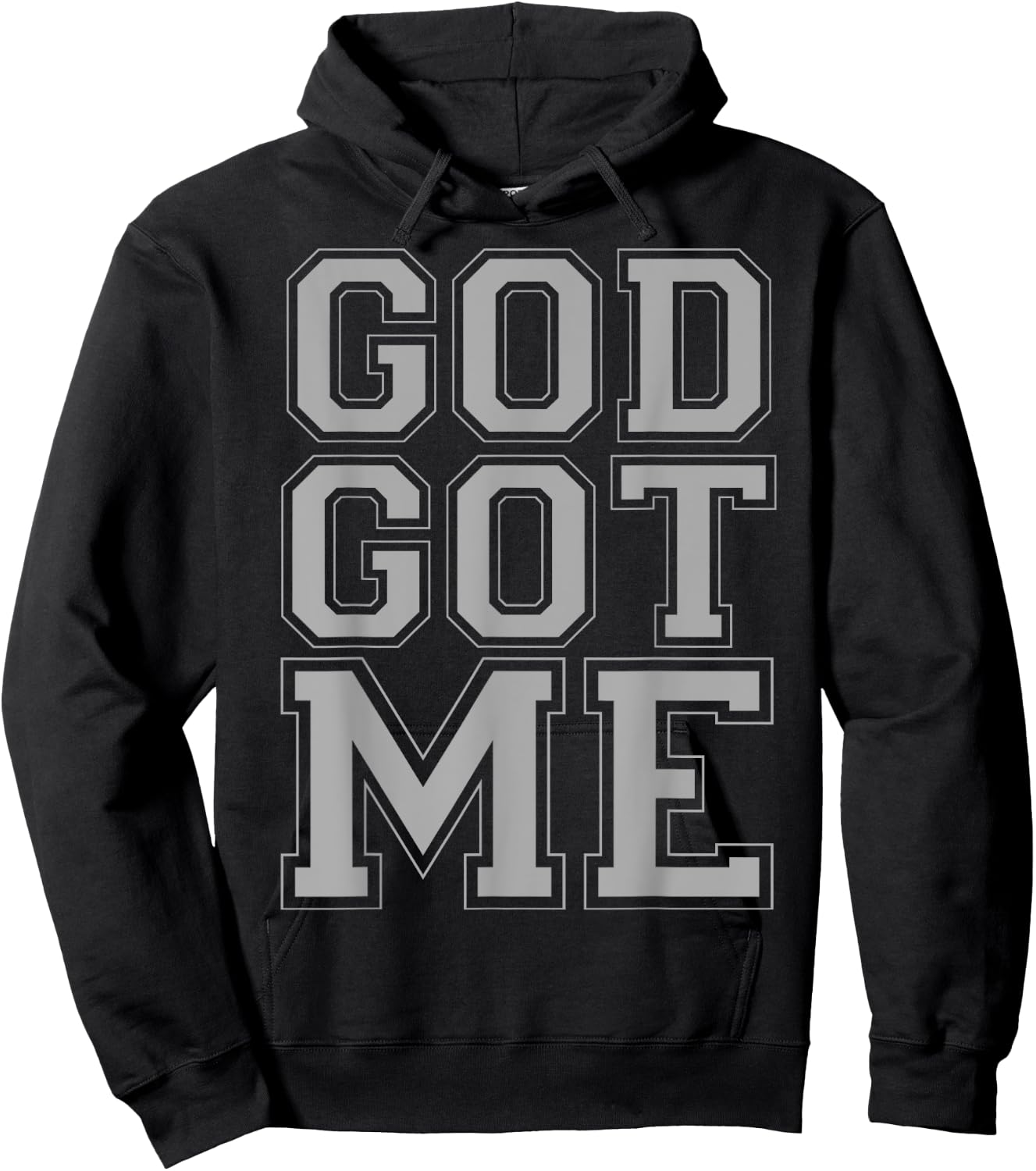 Christian T Shirts God Got Me (grey) Hoodie - Hoodie | Black
