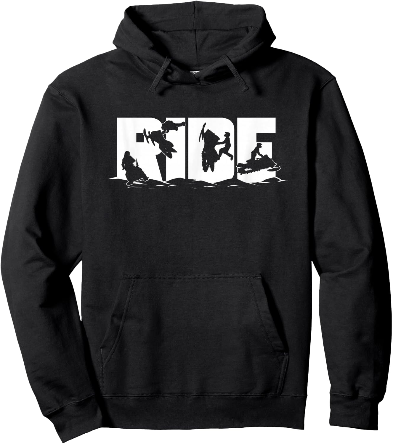 Snowmobile Ride Snowmobiling Winter Sport Gift Hoodie - Hoodie | Black