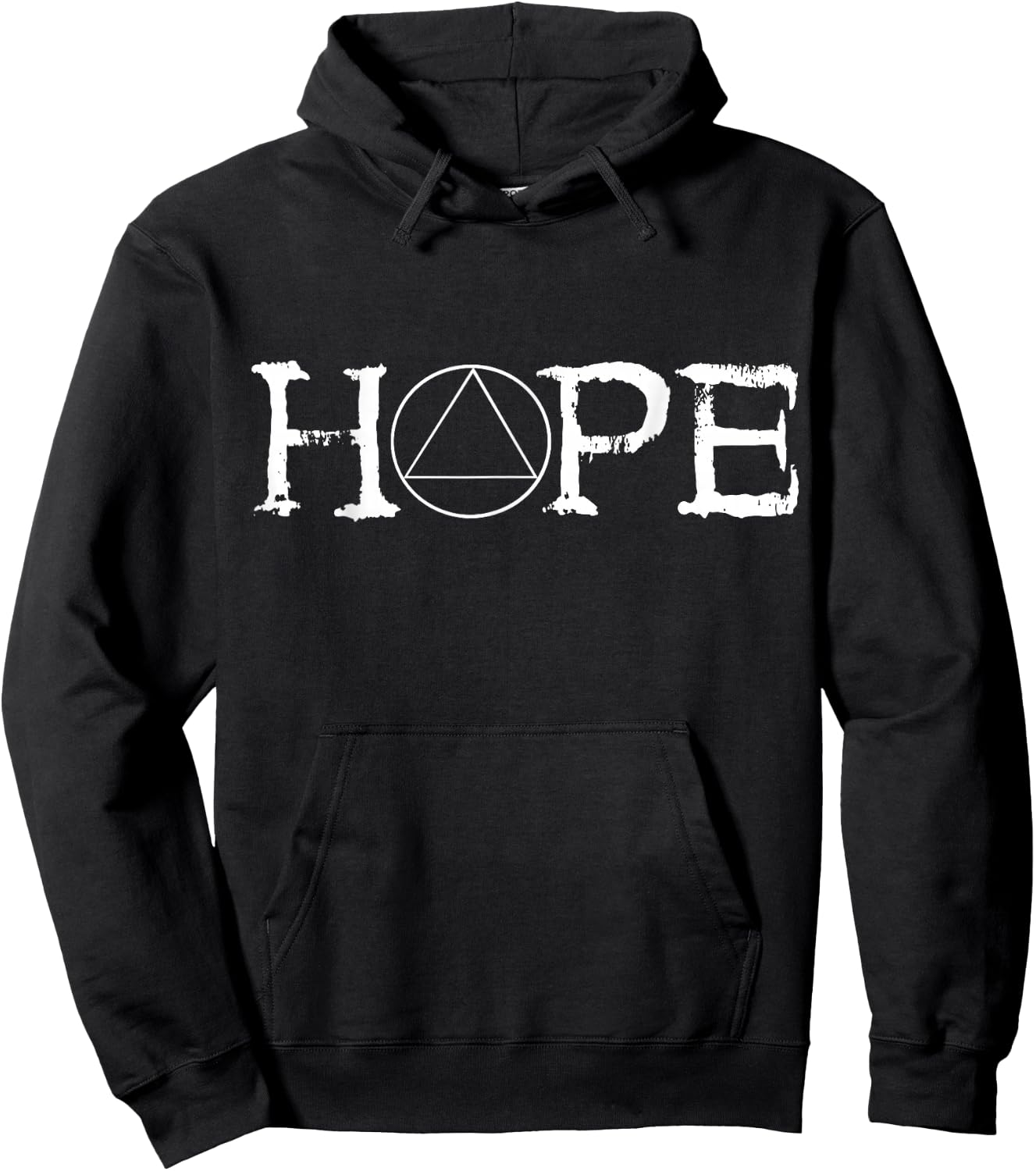 Sobriety Hope Recovery Alcoholic Abstinence Sober AA Support Hoodie - Hoodie | Black