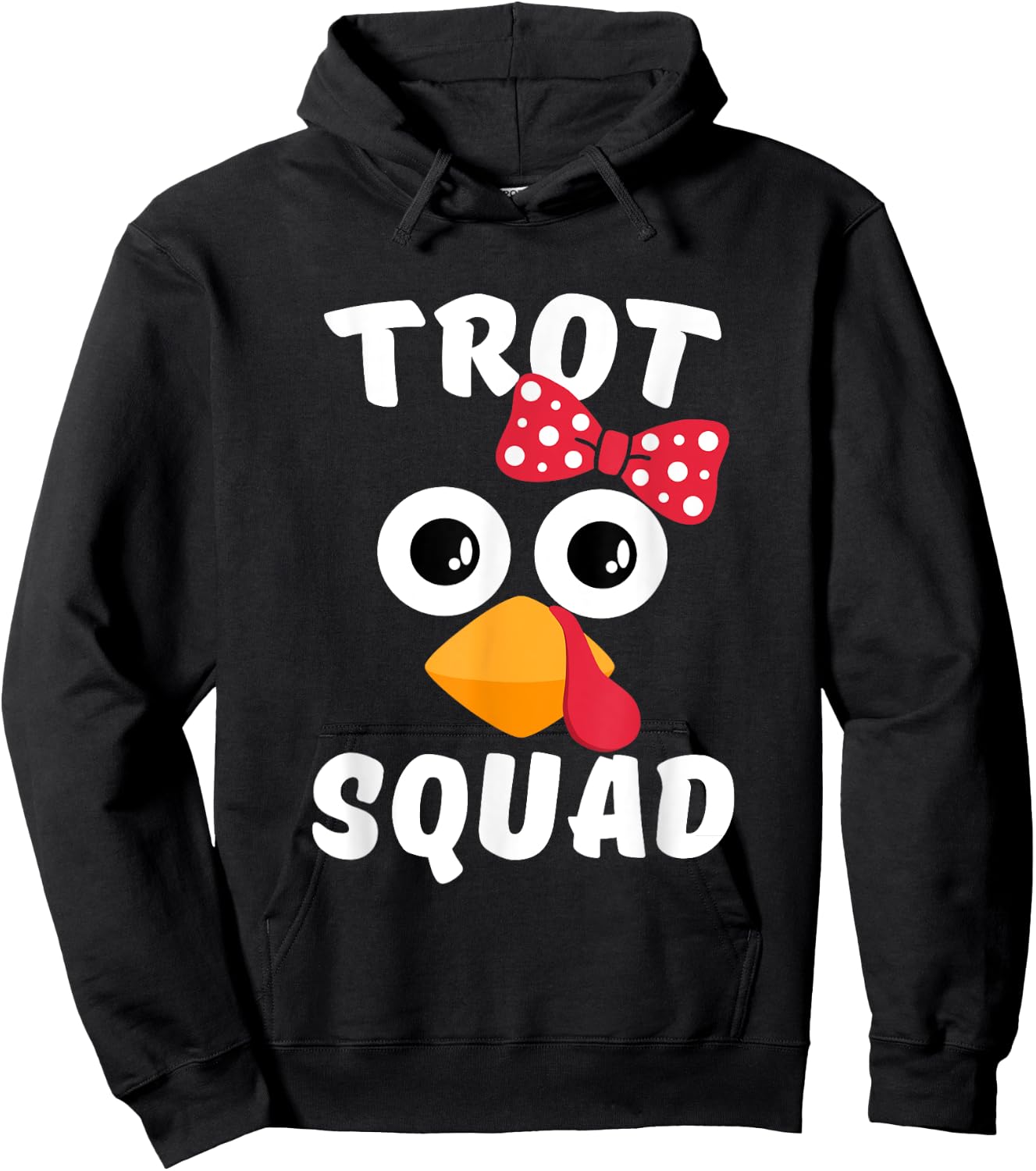 Turkey Trot Thanksgiving Marathon Cute Running Shirt Hoodie - Hoodie | Black