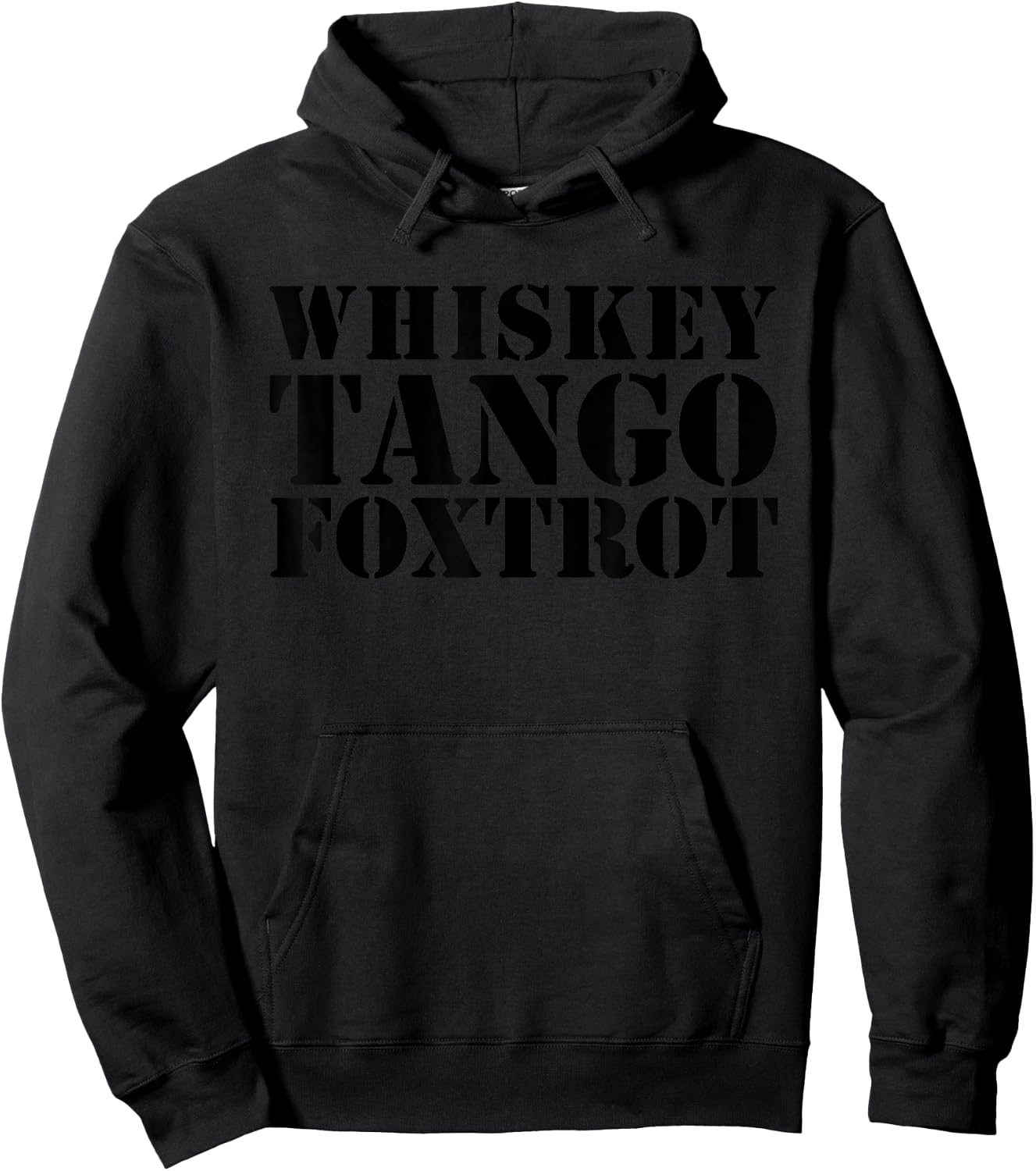 Whiskey Tango Foxtrot WTF Hoodie - Hoodie | Black