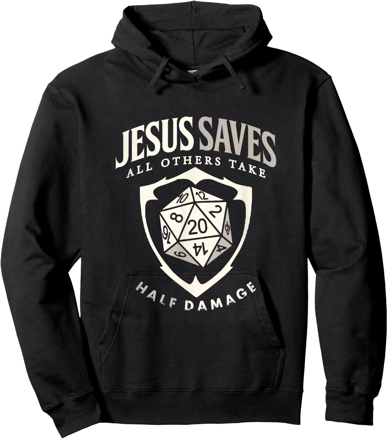 Tabletop RPG Christian Jesus Saves All Others board game Hoodie - Hoodie | Black