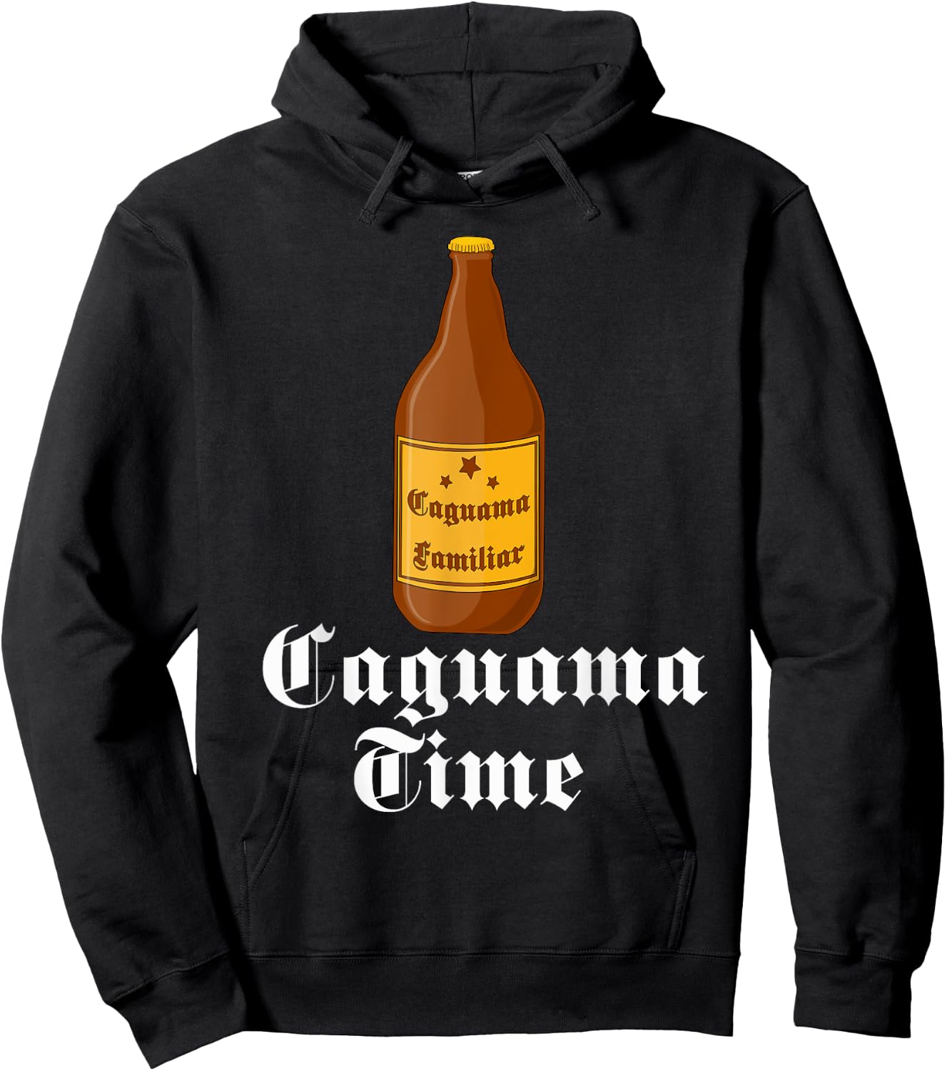 Caguama Time Shirt Cerveza Caguama Camisa en Espanol Hoodie - Hoodie | Black