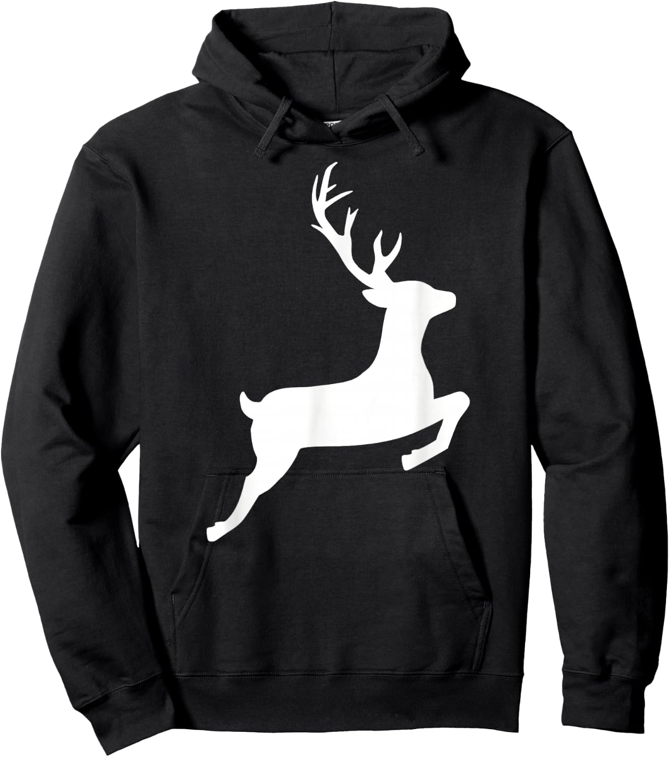 Jumping deer Hoodie - Hoodie | Black