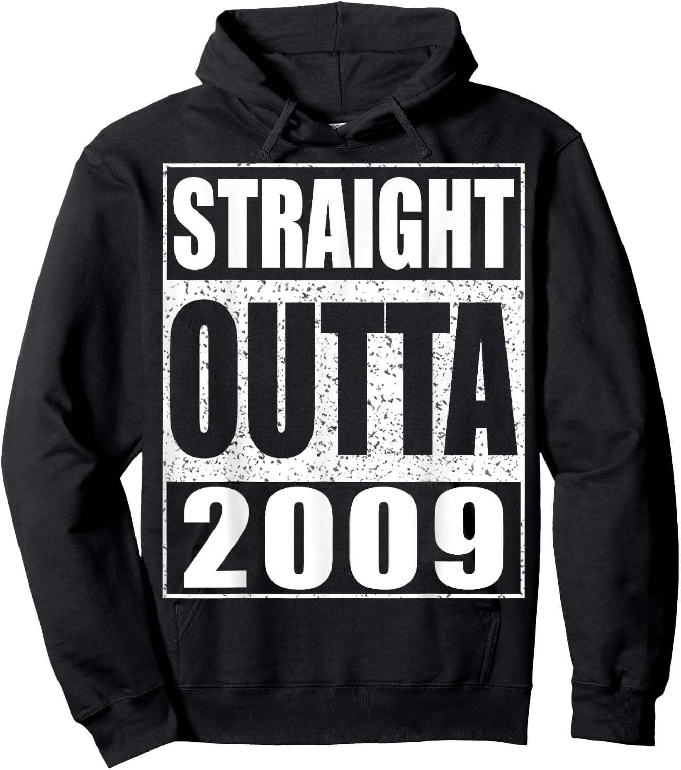 Straight Outta 2009 Shirt Kids Boy Girl 16th Birthday Hoodie - Hoodie | Black