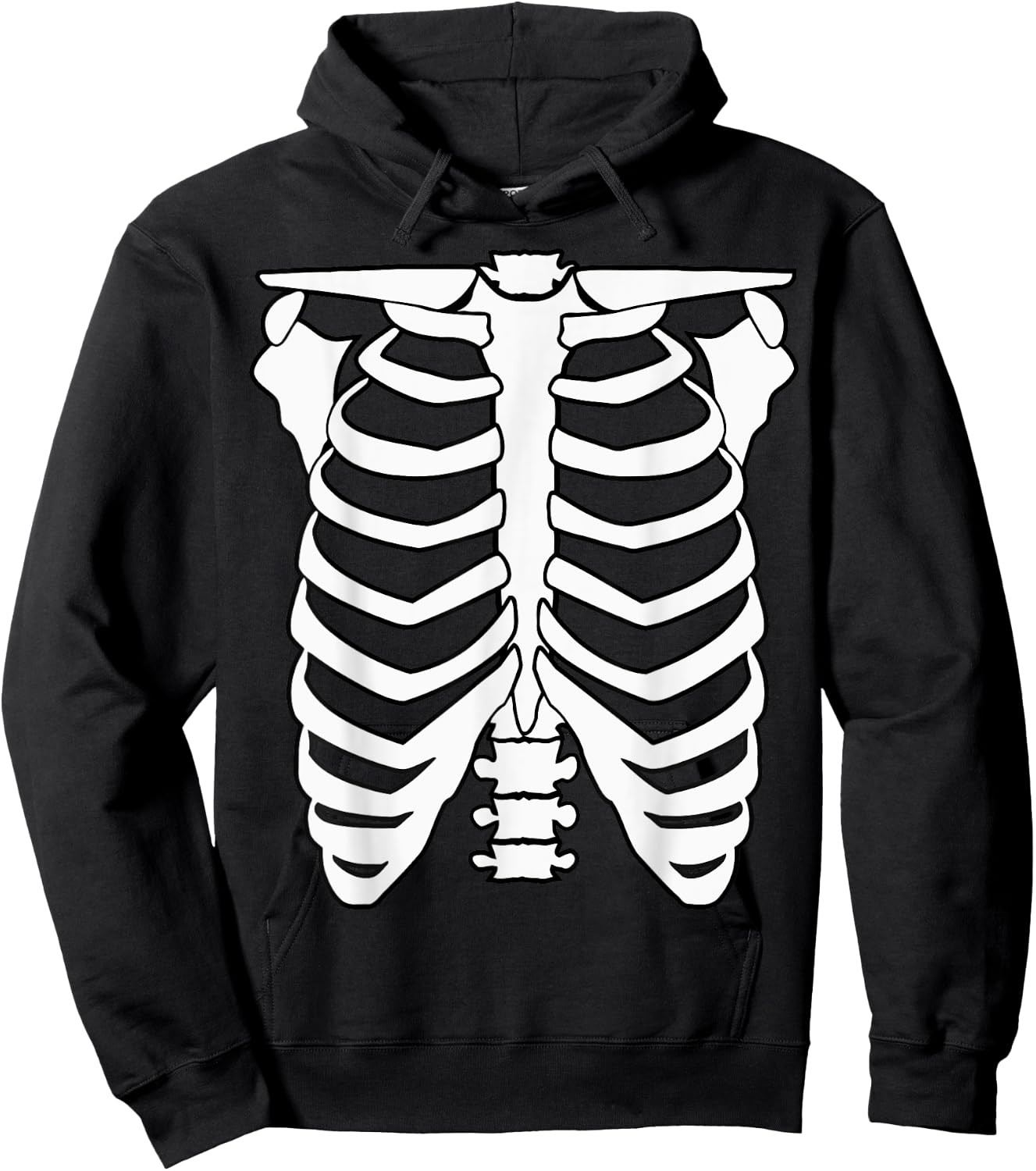 Halloween Skeleton Shirt Hoodie - Hoodie | Black