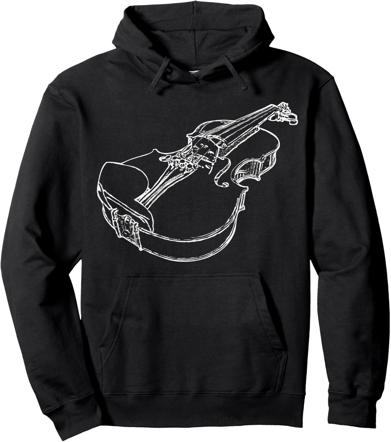 Violin Fiddle Musician String Instrument Violinist Gift Hoodie - Hoodie | Black