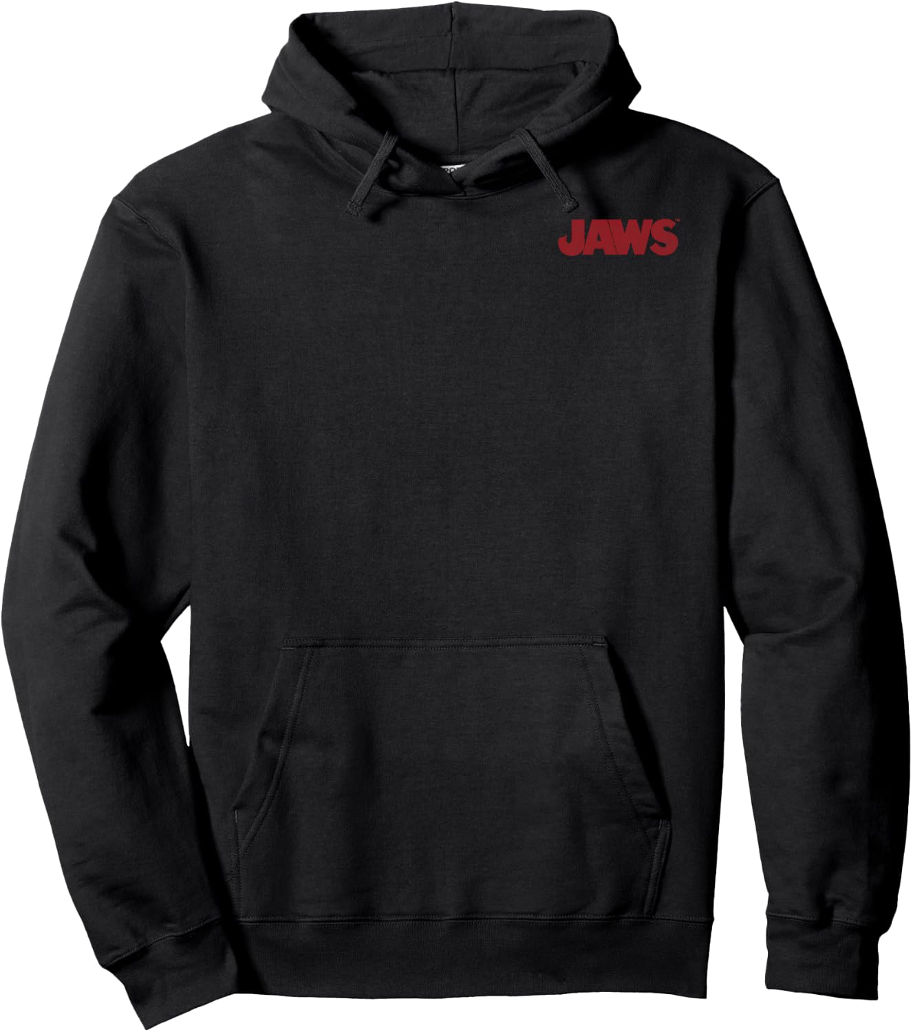 Jaws Left Chest Poster Back Logo Graphic Hoodie - Hoodie | Black