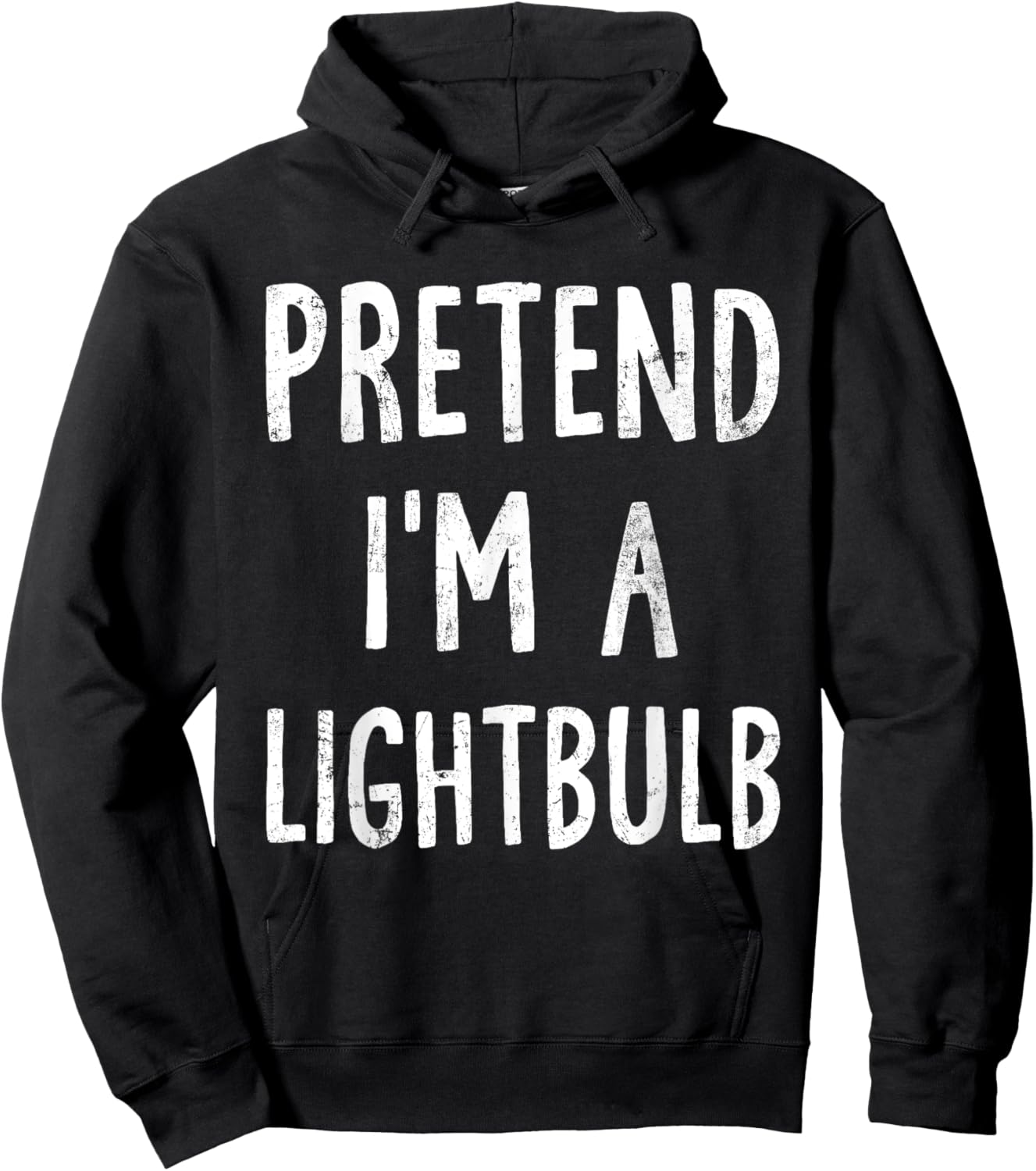 Pretend I'm A Lightbulb Lazy Halloween Costume Matching Hoodie - Hoodie | Black