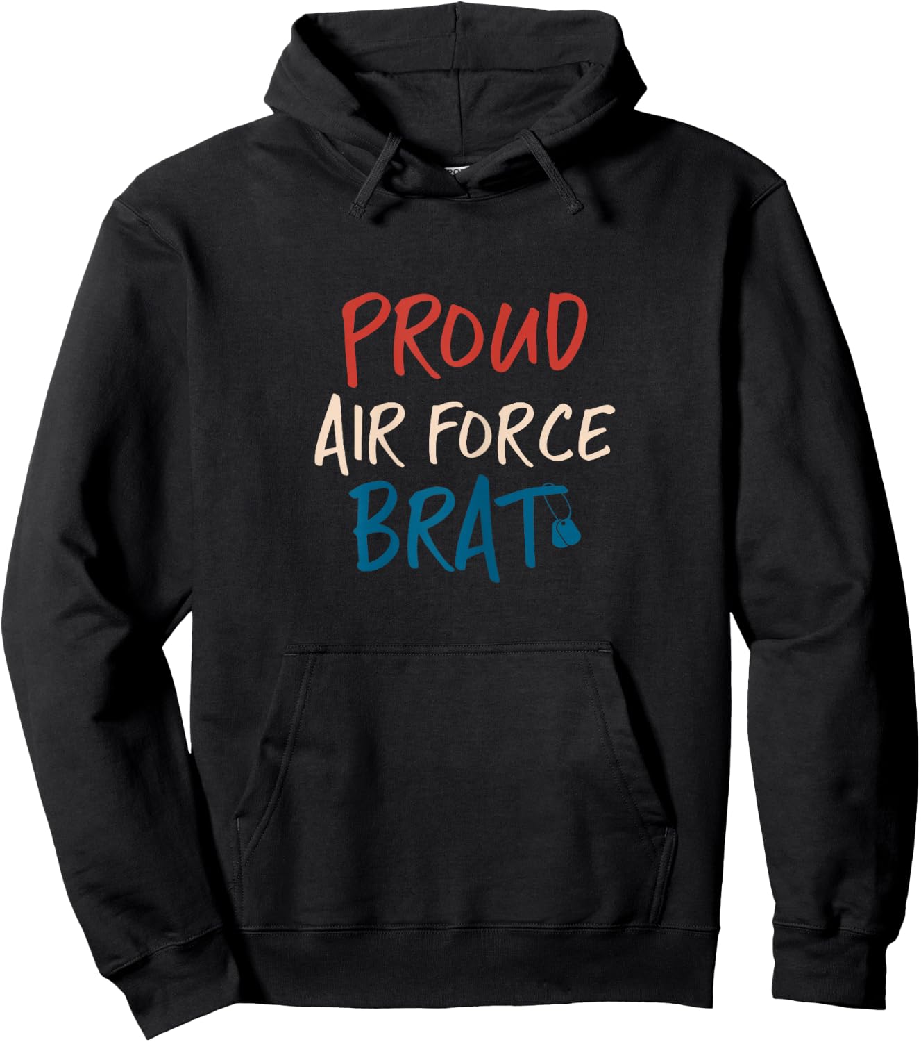 Air Force Brat Shirt (Ladies) Hoodie - Hoodie | Black
