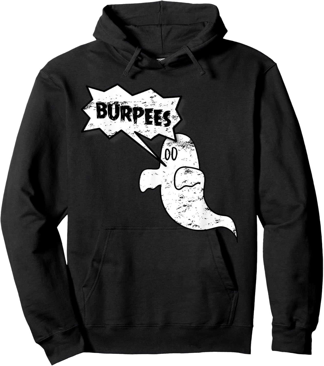Burpee Ghost | Halloween Athlete Hoodie - Hoodie | Black