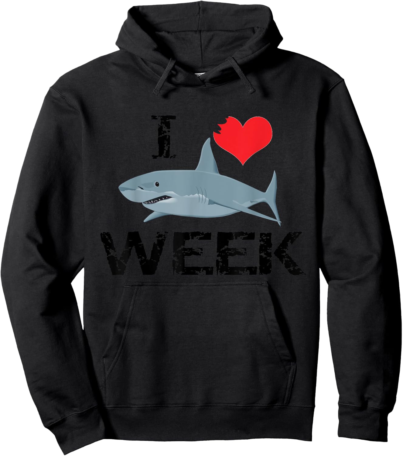 I Love Sharks , Shark Fan Gift Hoodie - Hoodie | Black