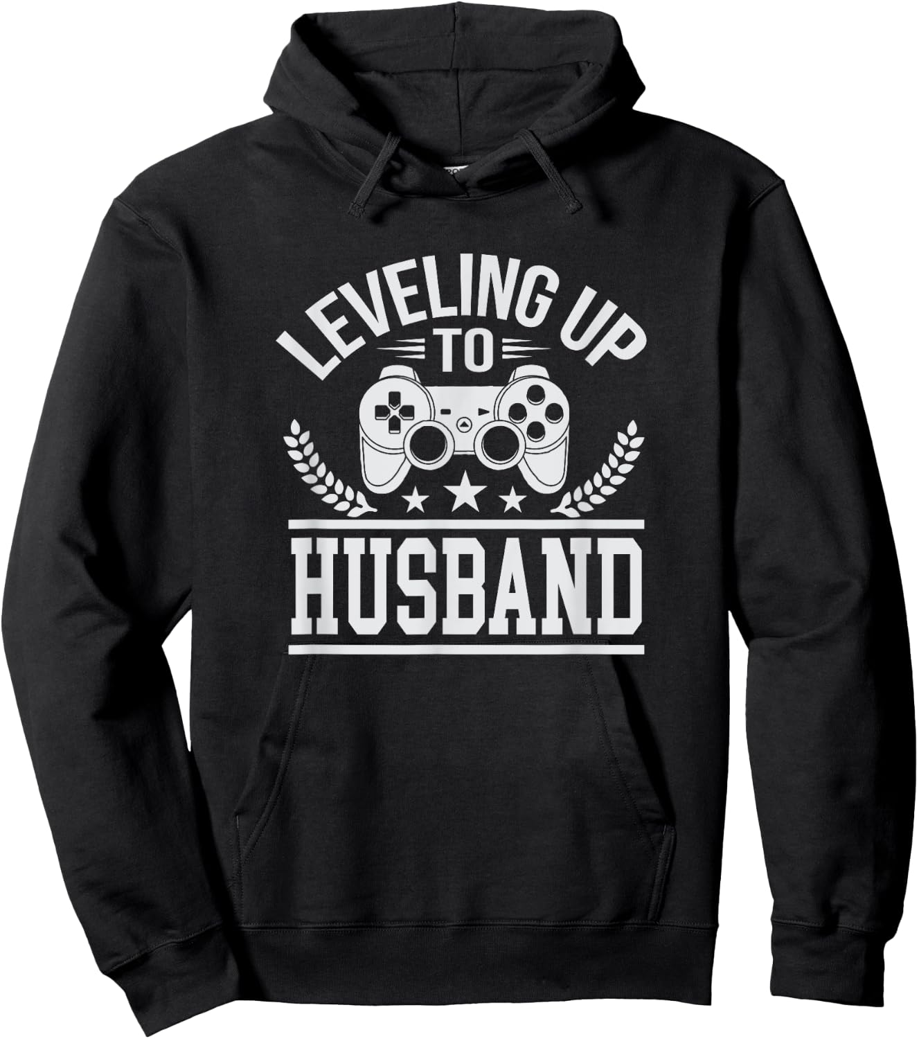 Cute Leveling Up to Husband Wedding Shirt Hoodie - Hoodie | Black