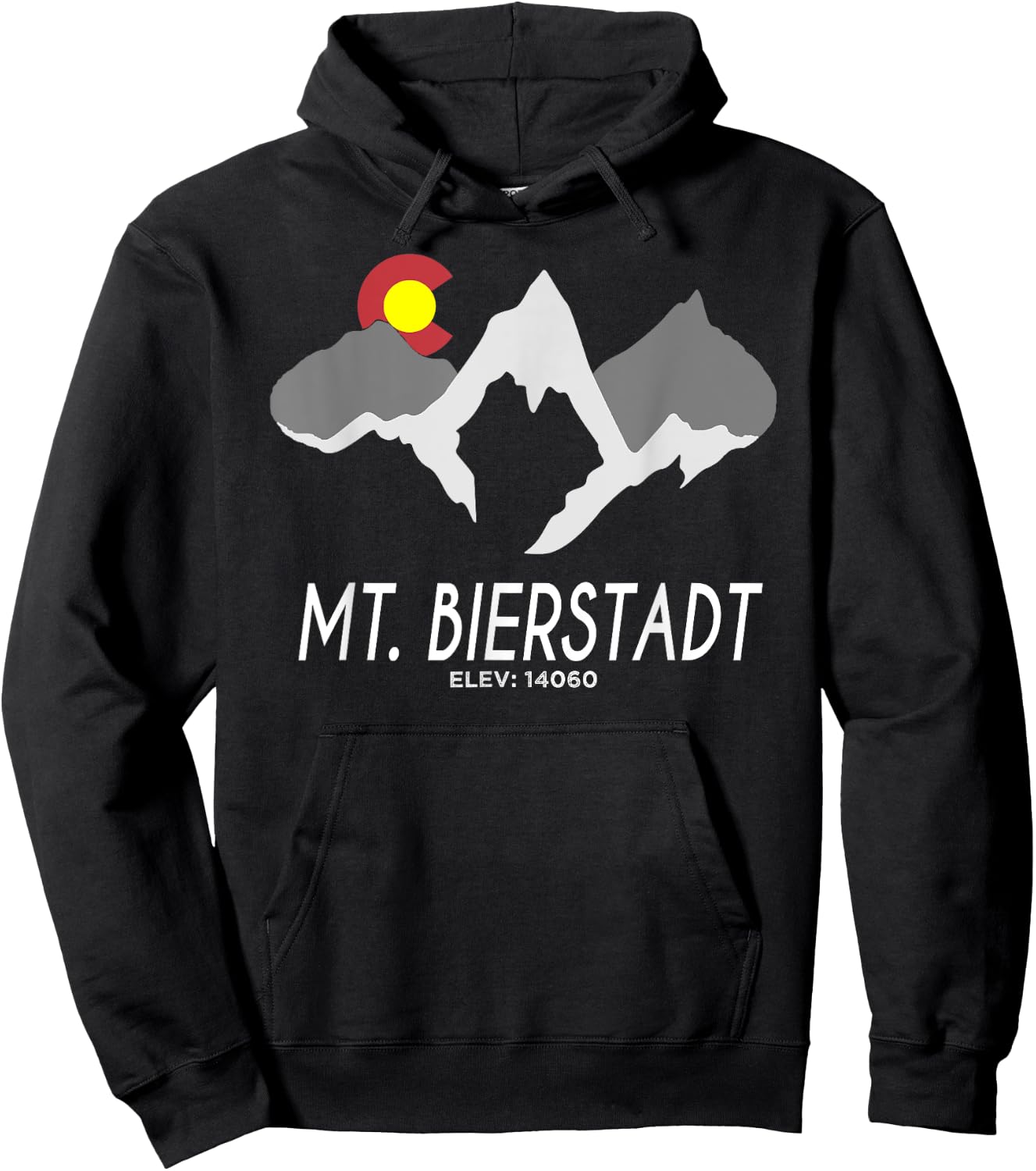 Mt Bierstadt Hiking Colorado Mountain Men Women T Shirt Gift Hoodie - Hoodie | Black