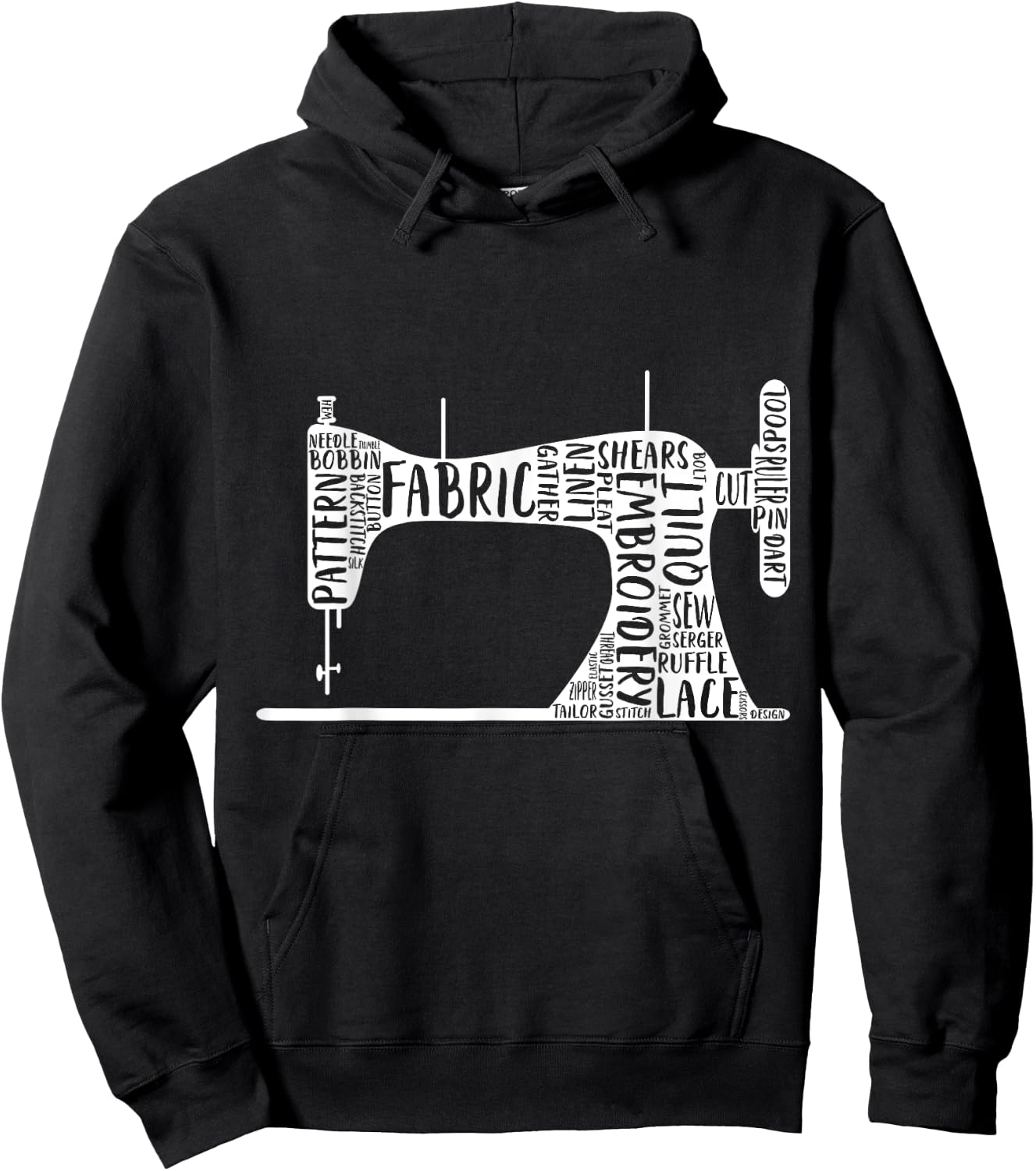 Sewing Machine Hoodie - Hoodie | Black